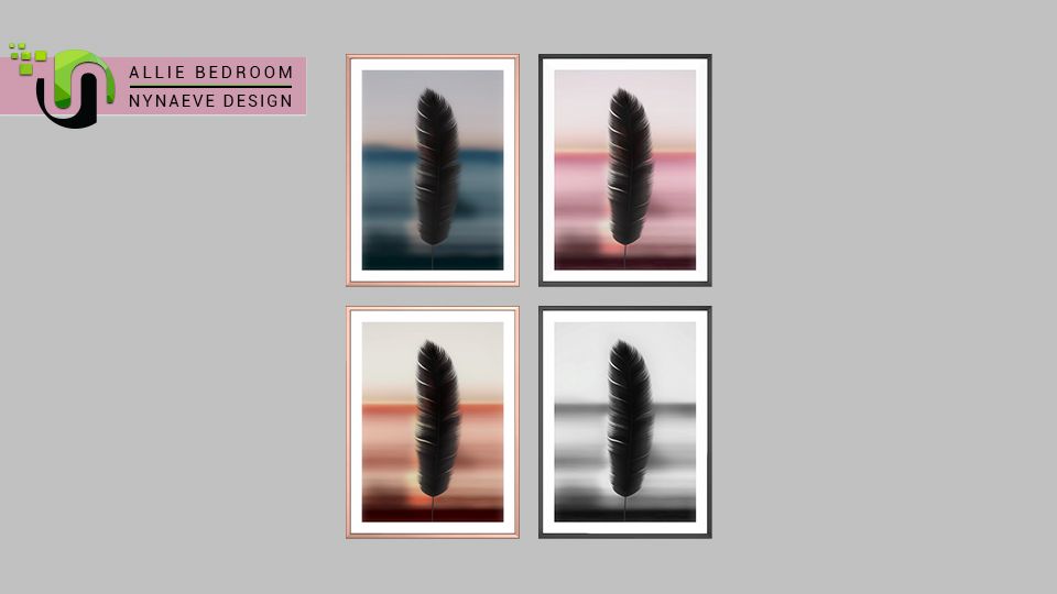 Allie Bedroom Decor mod for The Sims 4 