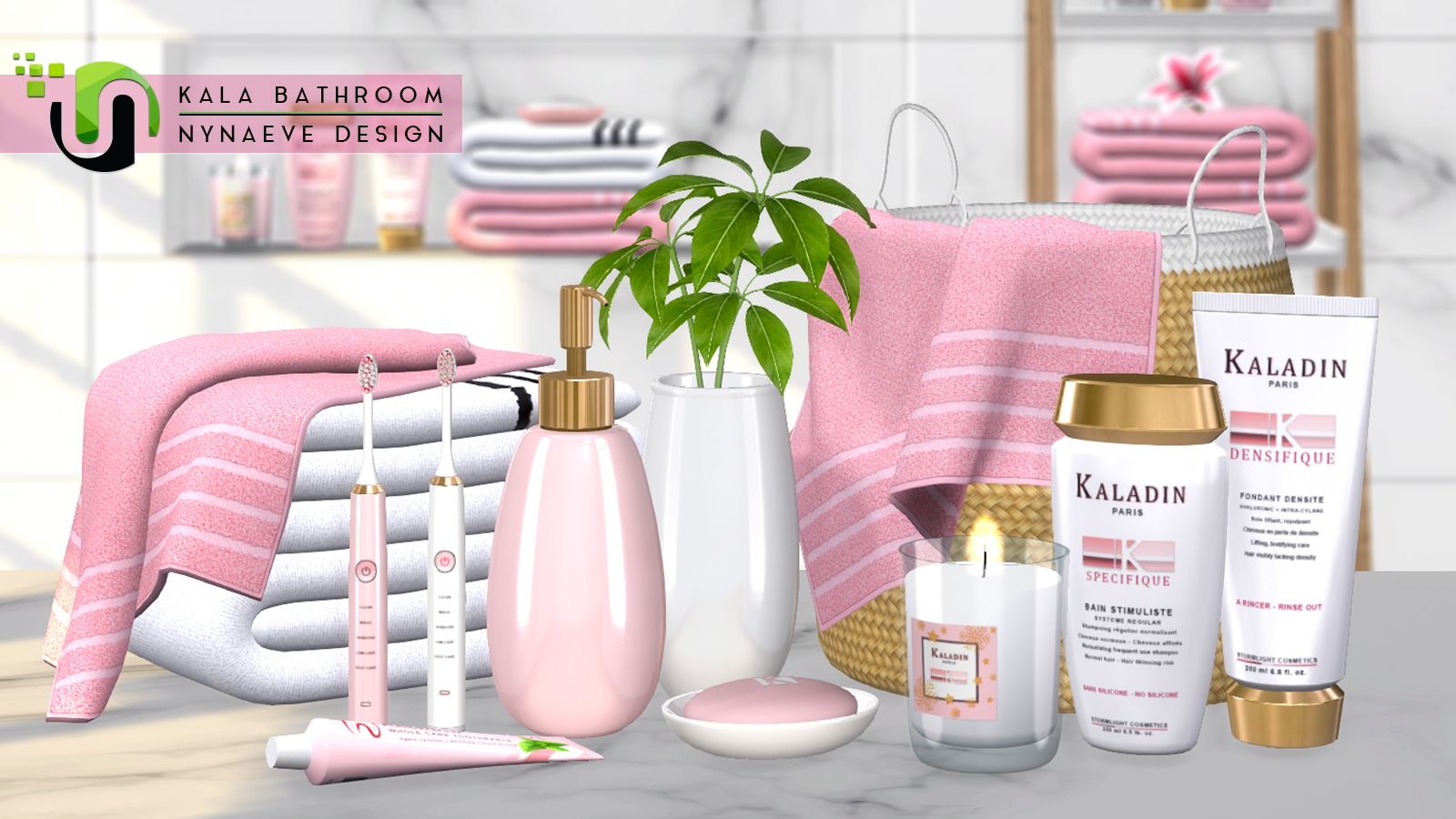 Kala Bathroom Decor mod for The Sims 4 