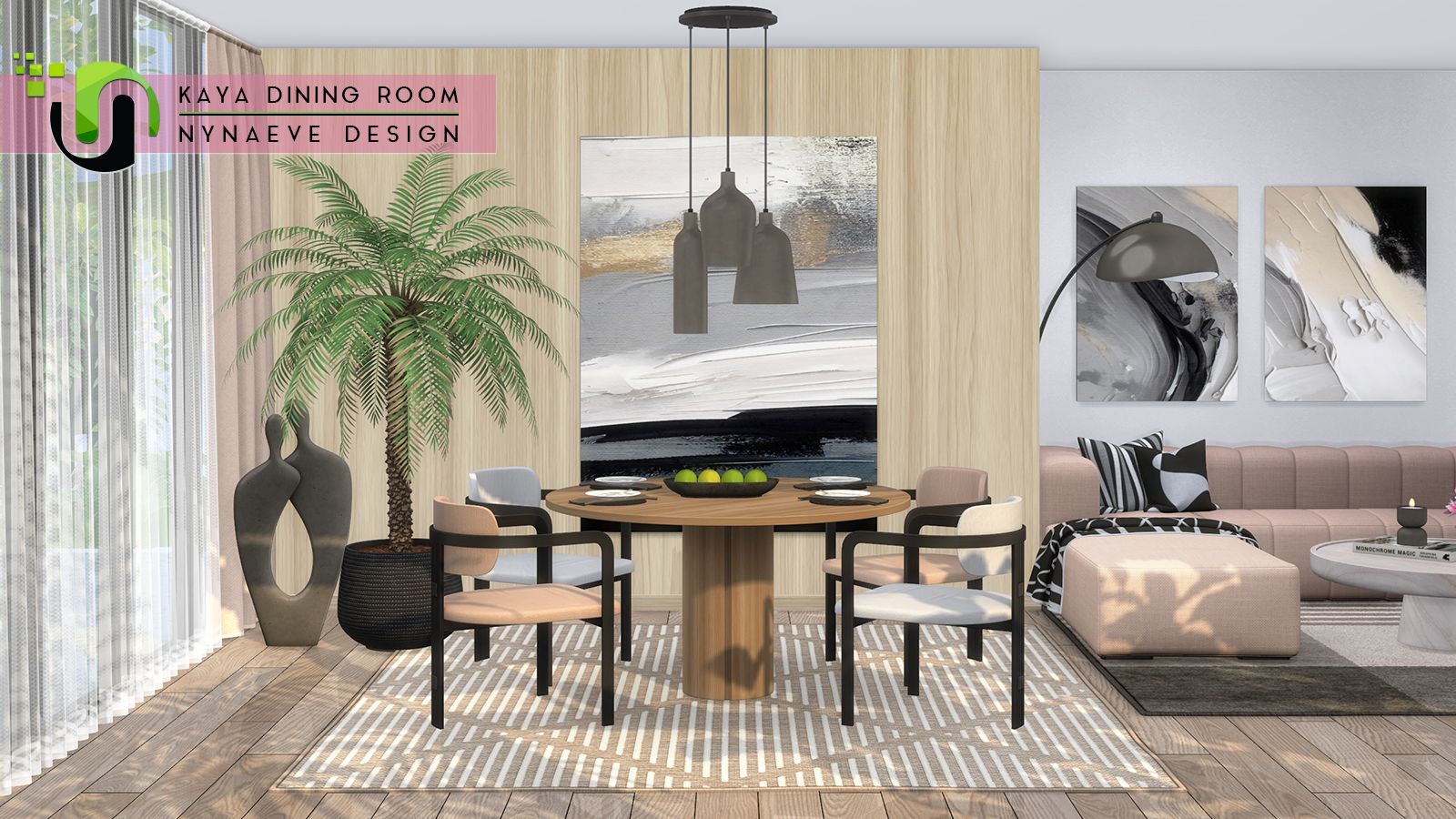 Kaya Dining Room mod for The Sims 4 