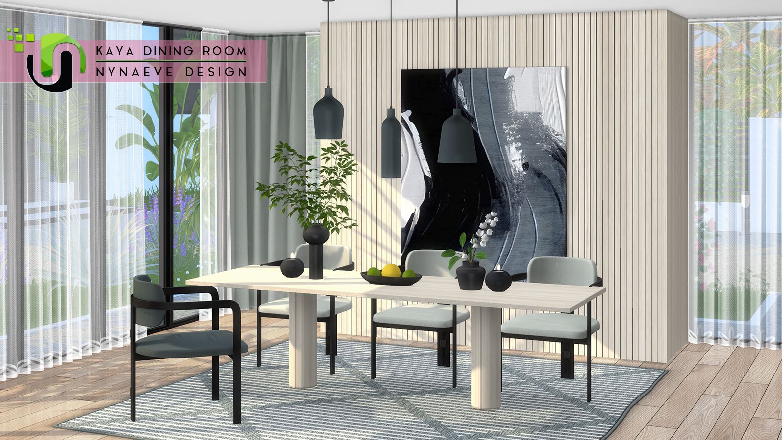 Kaya Dining Room mod for The Sims 4 