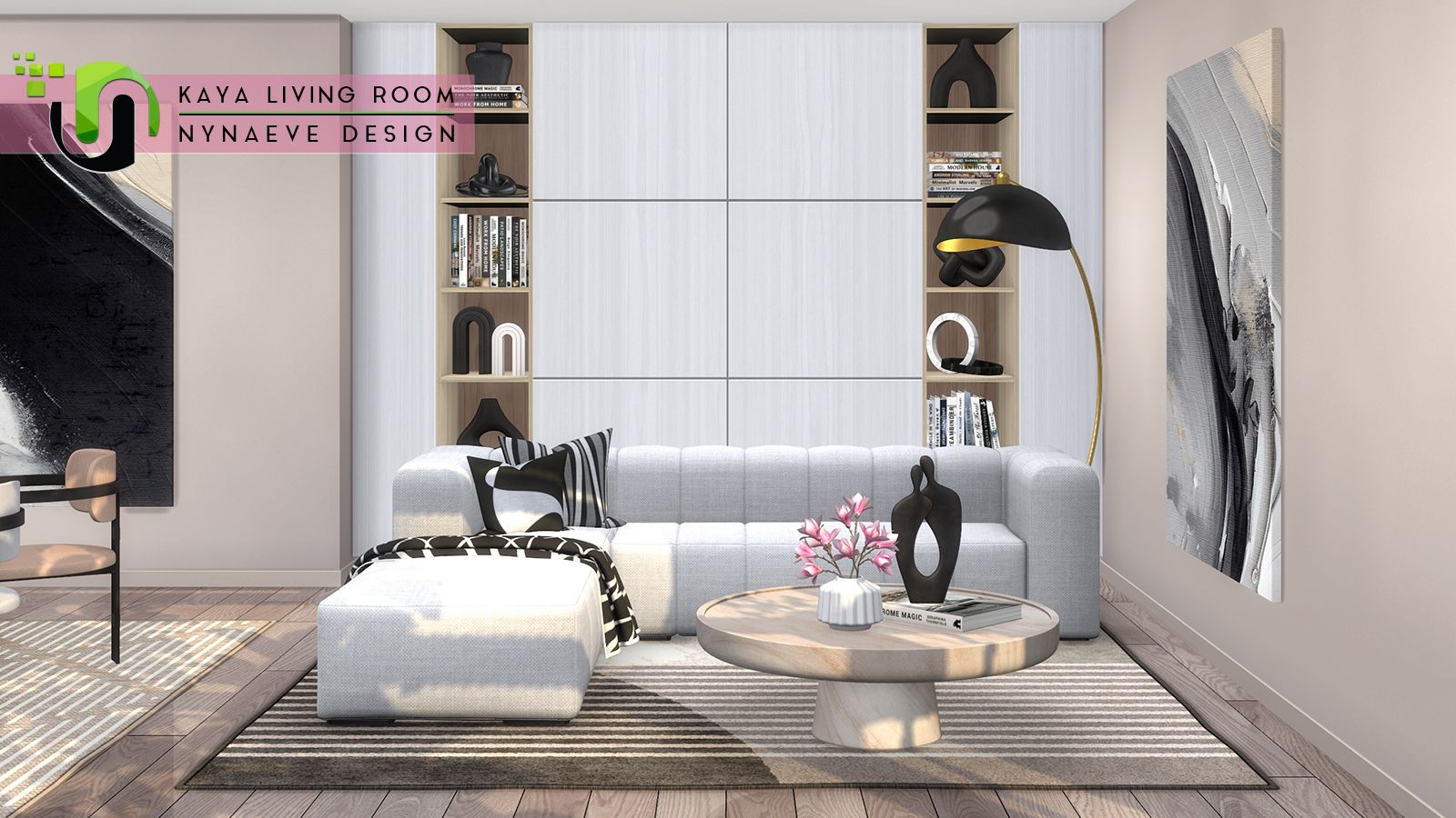 Kaya Living Room - Part 1 mod for The Sims 4 