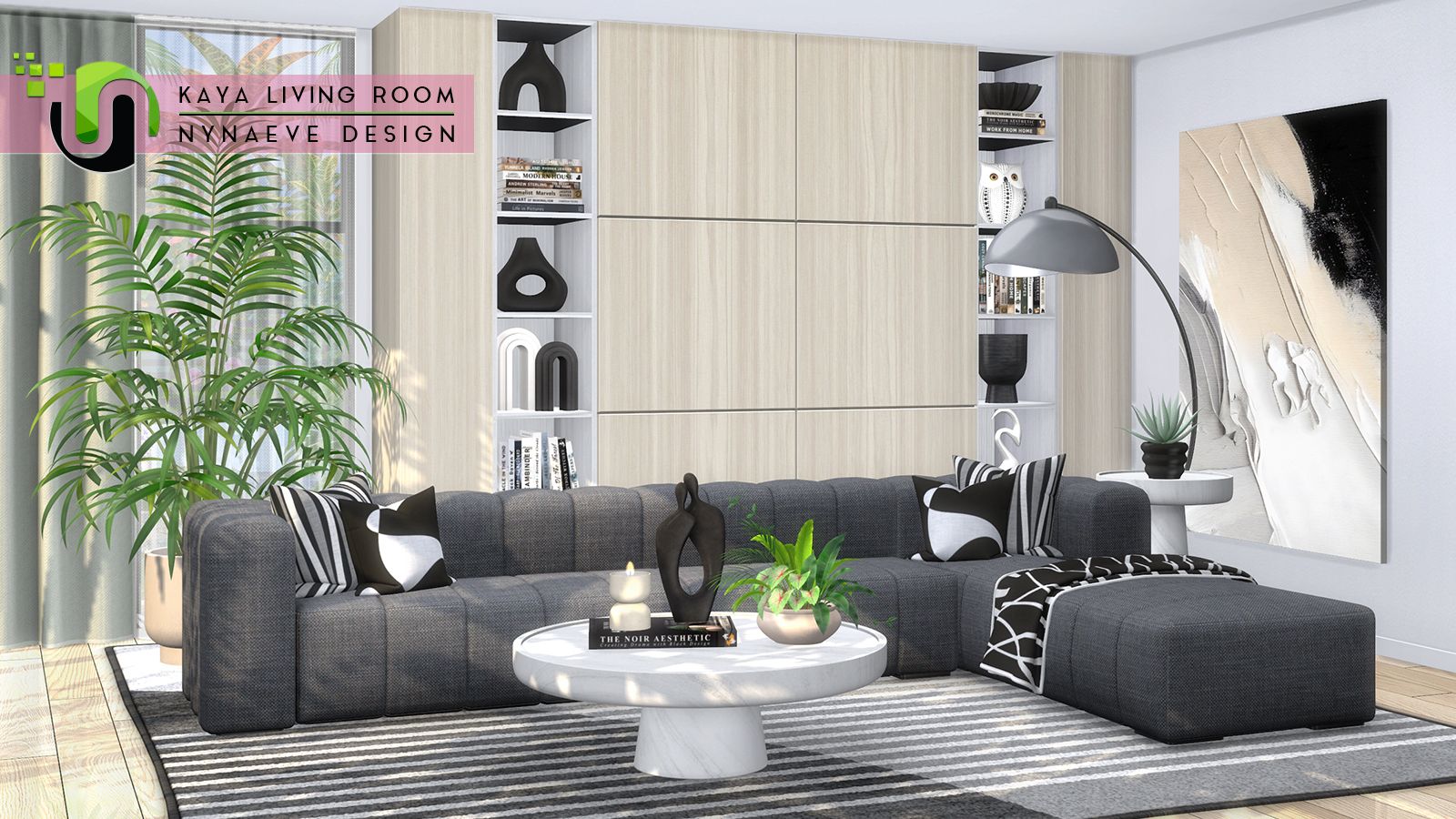 Kaya Living Room - Part 1 mod for The Sims 4 