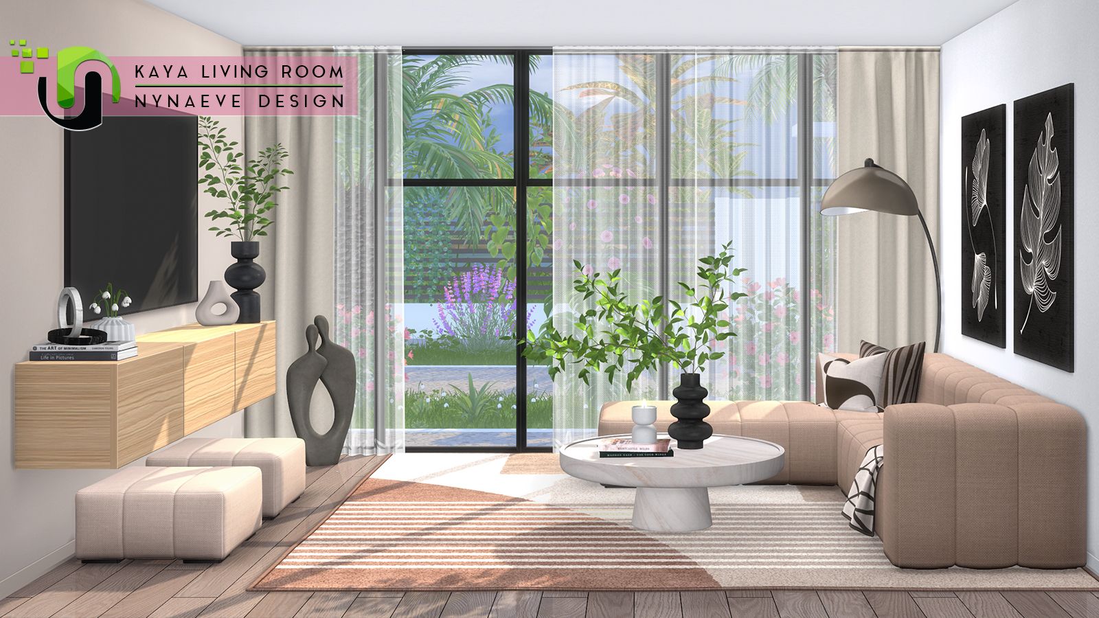 Kaya Living Room - Part 1 mod for The Sims 4 