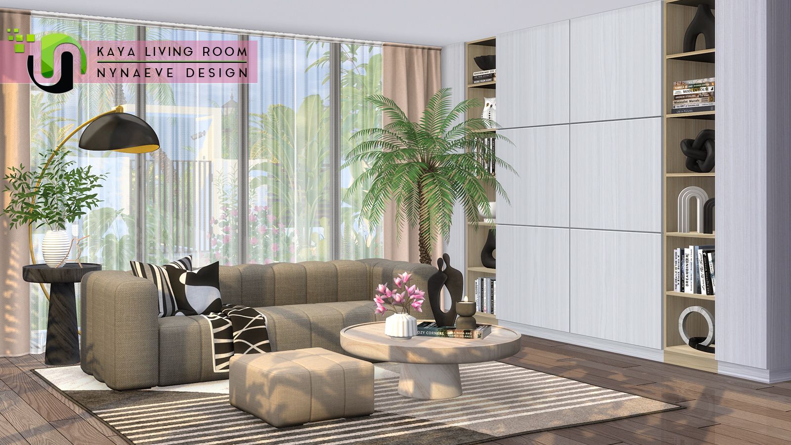 Kaya Living Room - Part 2 mod for The Sims 4 