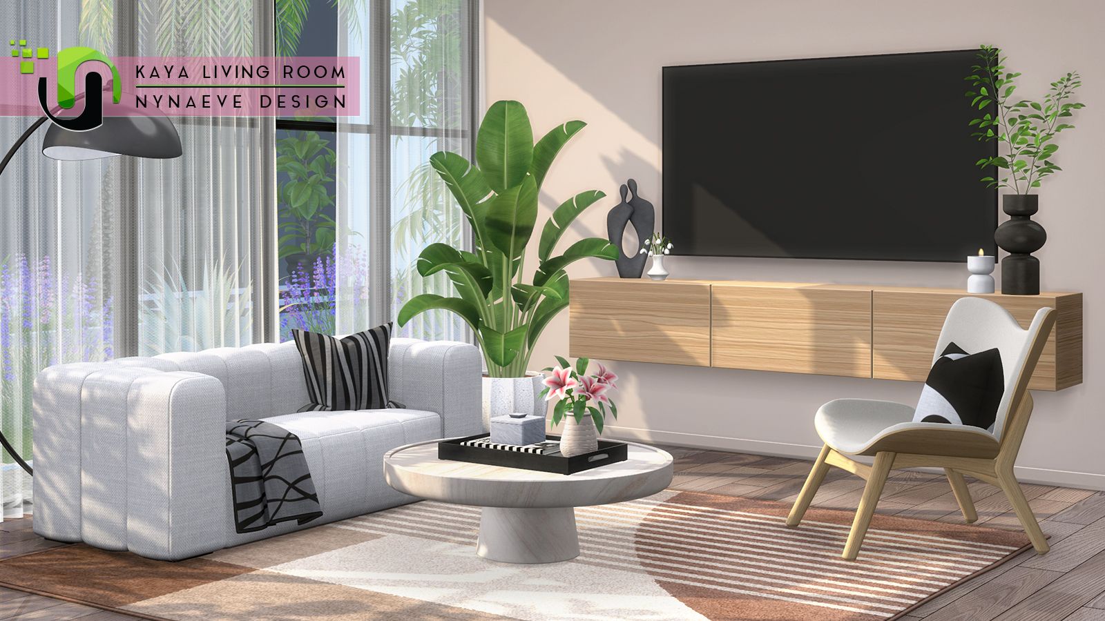Kaya Living Room - Part 2 mod for The Sims 4 