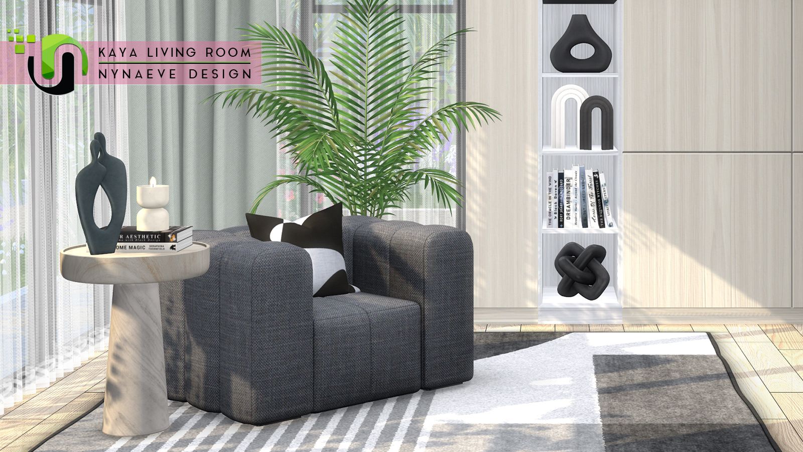Kaya Living Room - Part 2 mod for The Sims 4 