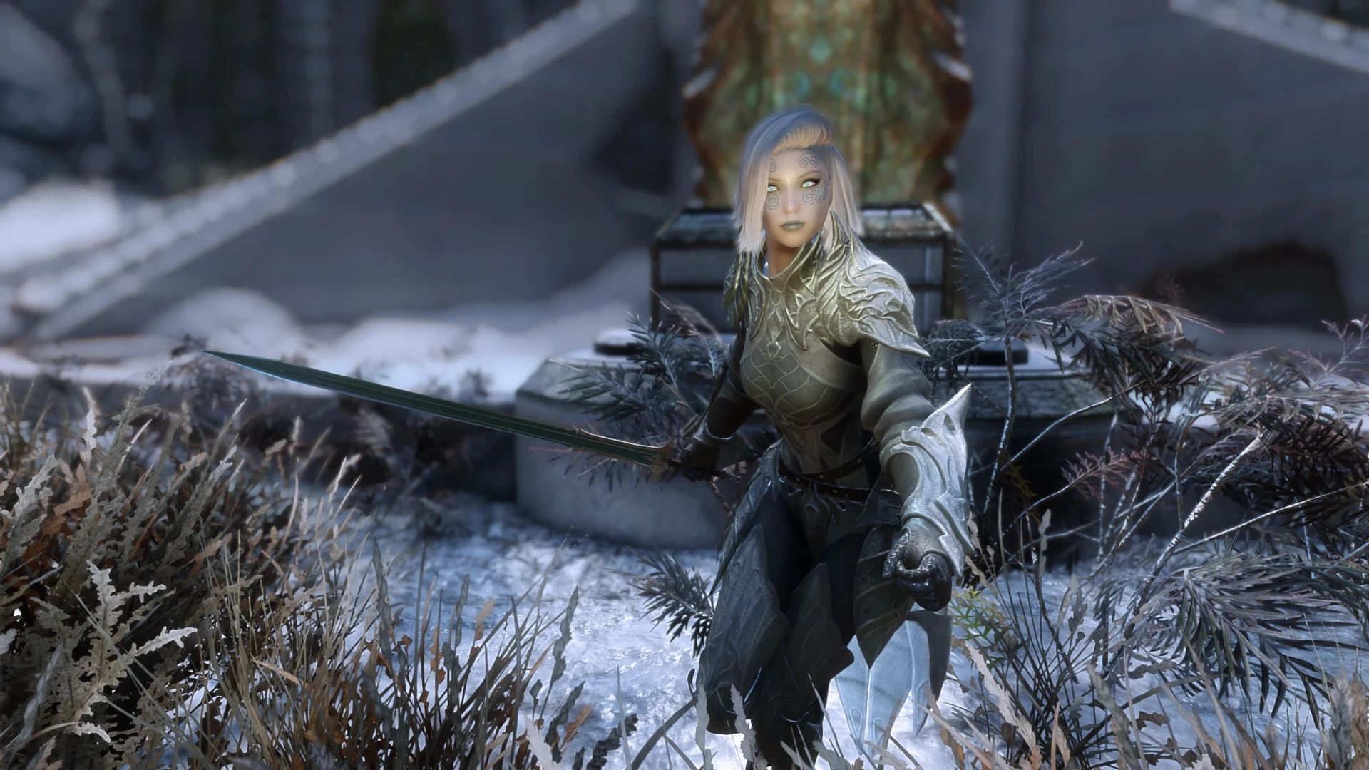 Occiglacies - Ancient Falmer Blade mod for Skyrim