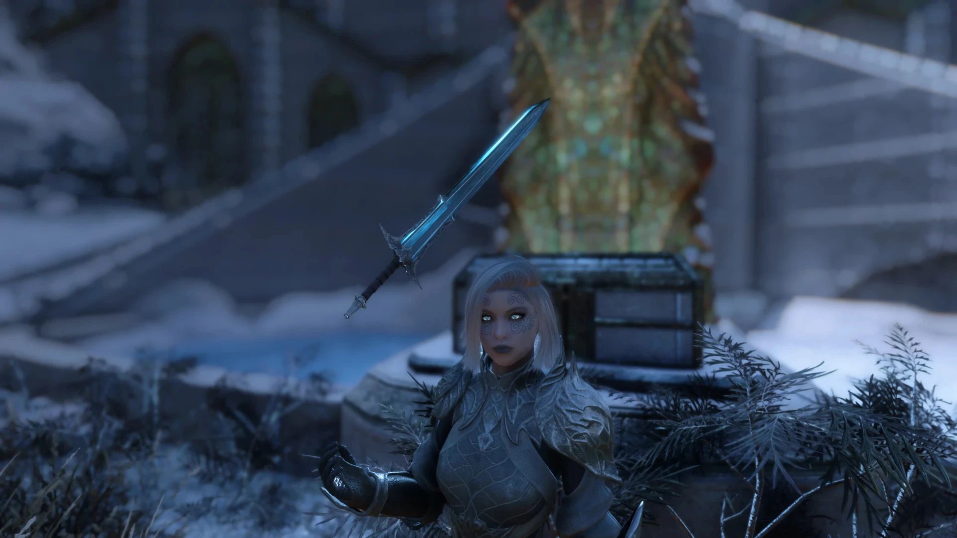Occiglacies - Ancient Falmer Blade mod for Skyrim