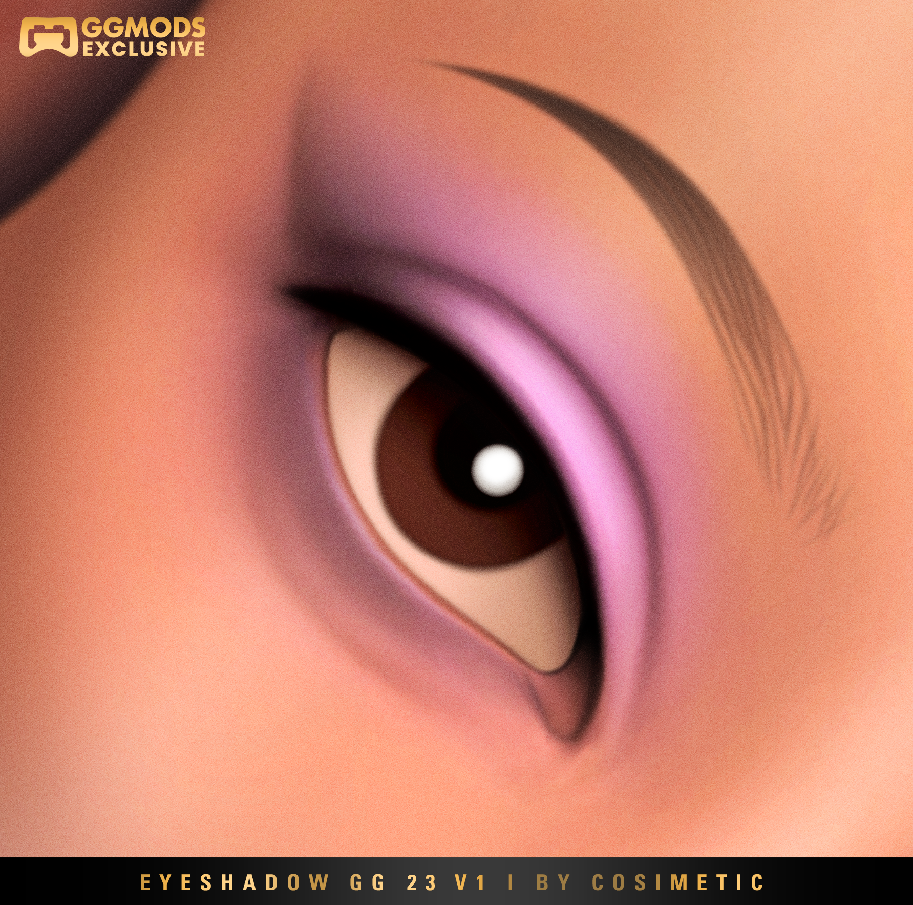 MM Soft Tint Blend Eyeshadow GG 23 V1 mod for The Sims 4 