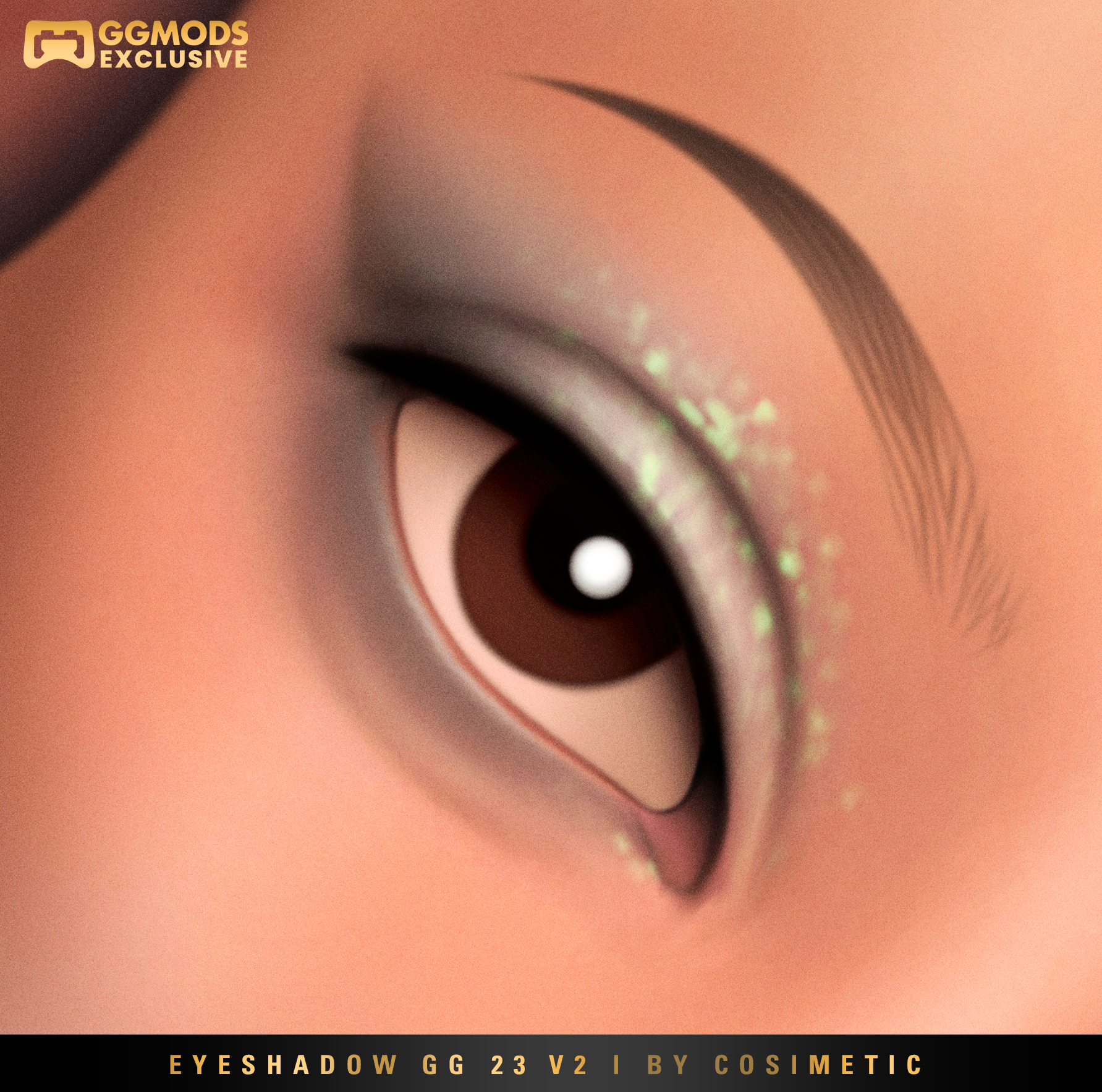 MM Soft Tint Blend Eyeshadow GG 23 V2 mod for The Sims 4 