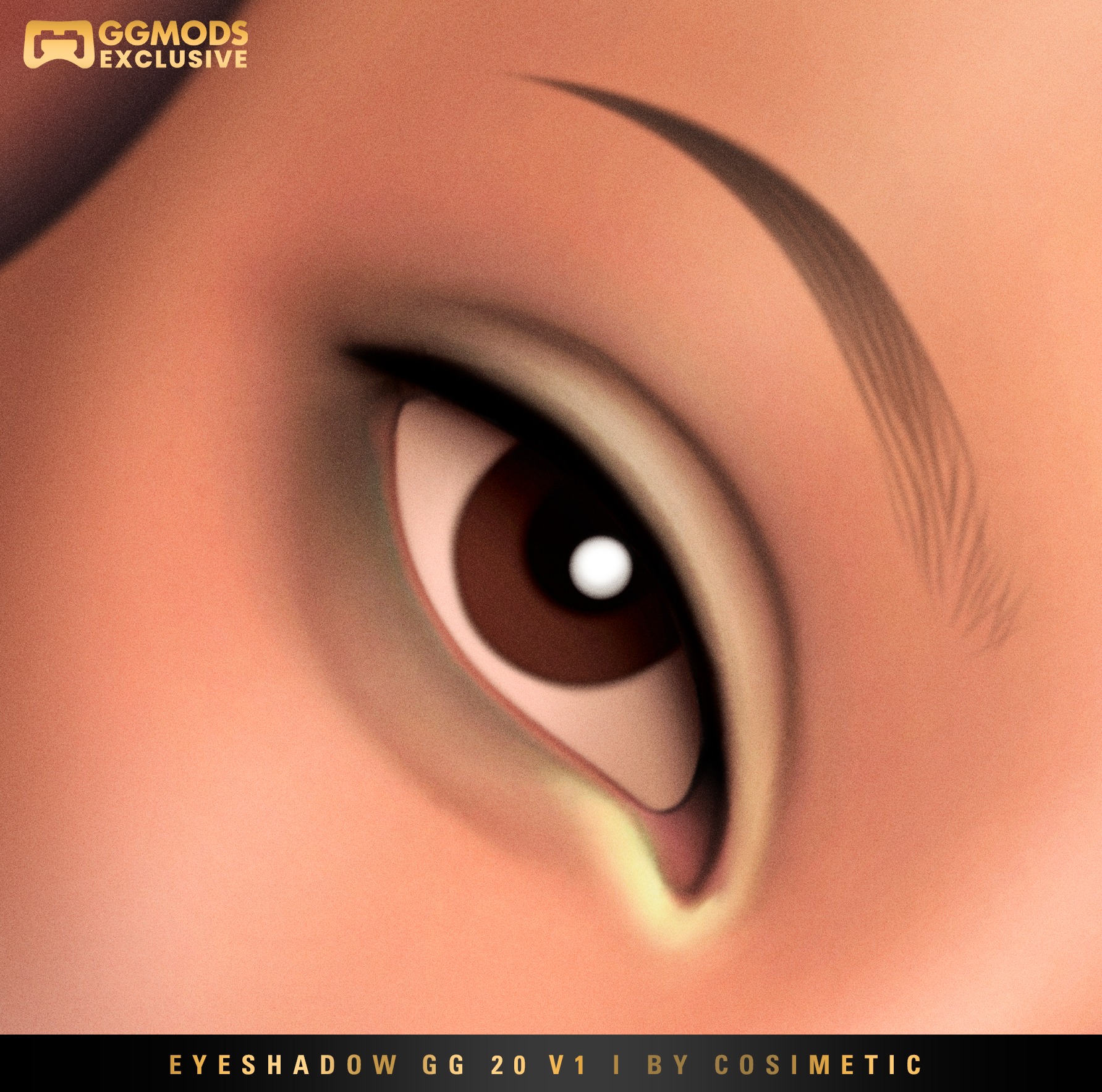 MM Satin Blur Eyeshadow GG 20 V1 mod for The Sims 4 