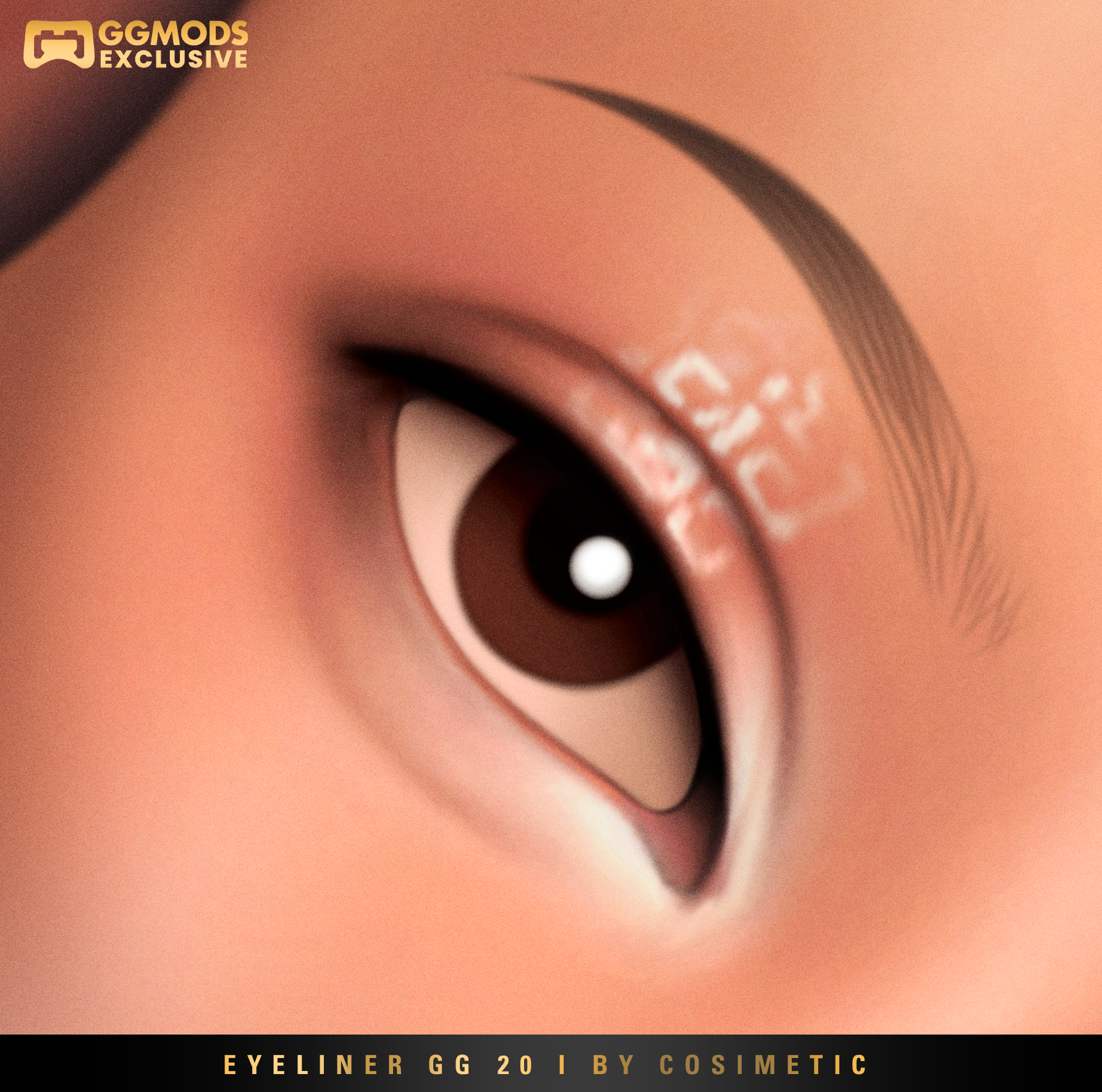 Shard Line Eyeliner GG 20 mod for The Sims 4 