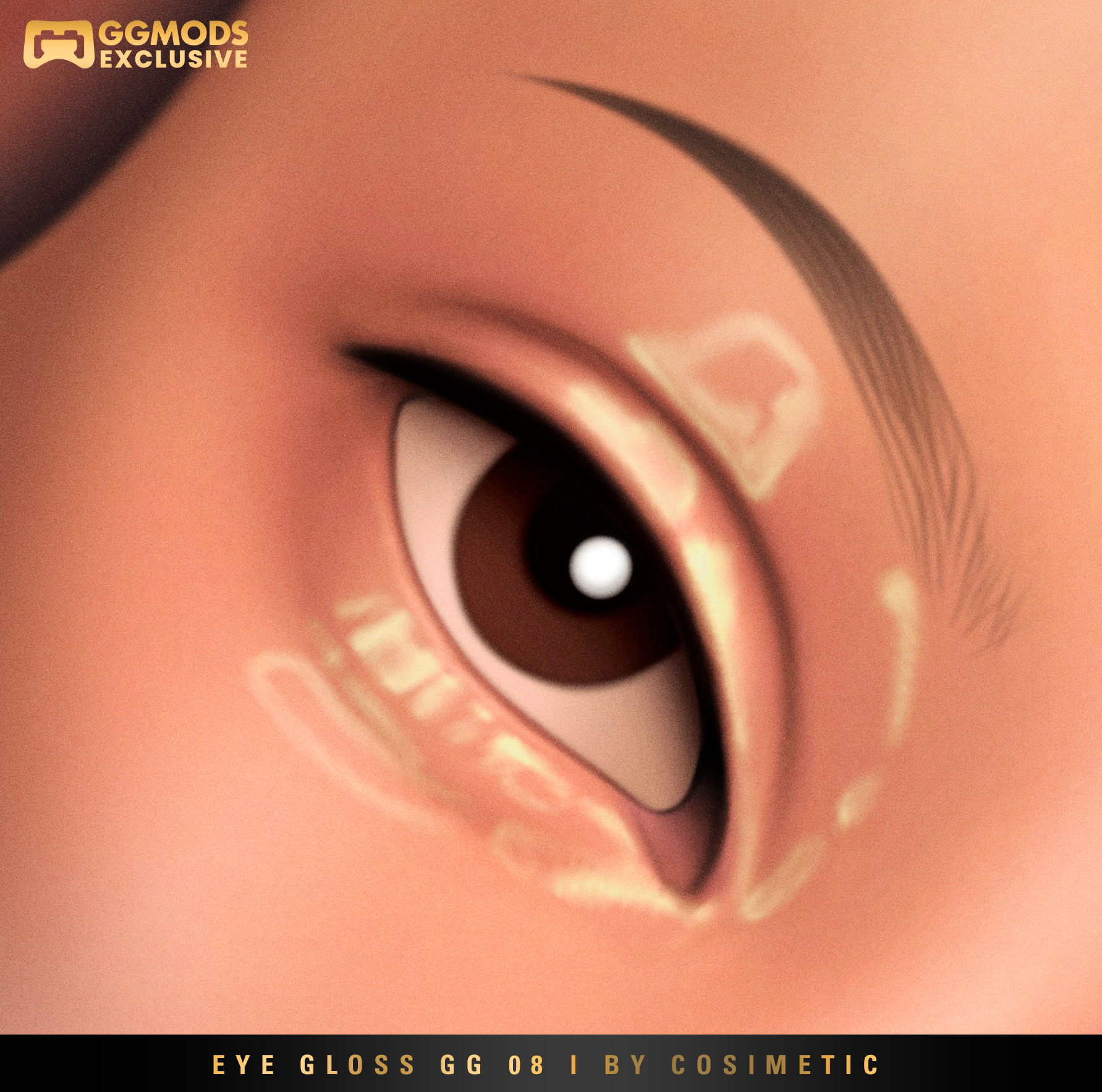 Glass Drip Eye Gloss GG 08 mod for The Sims 4 