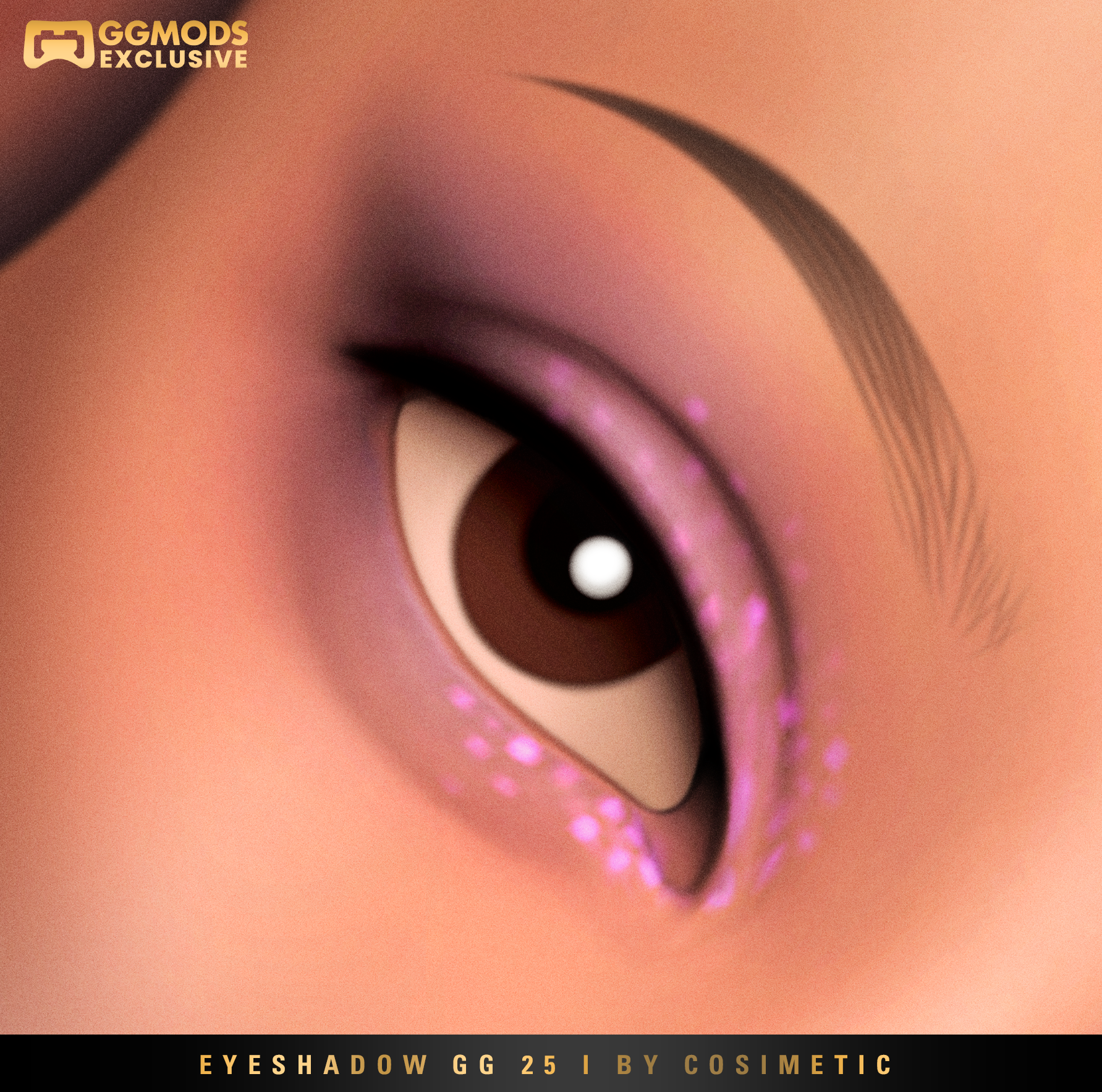 MM Gloss Bloom Eyeshadow GG 25 mod for The Sims 4 