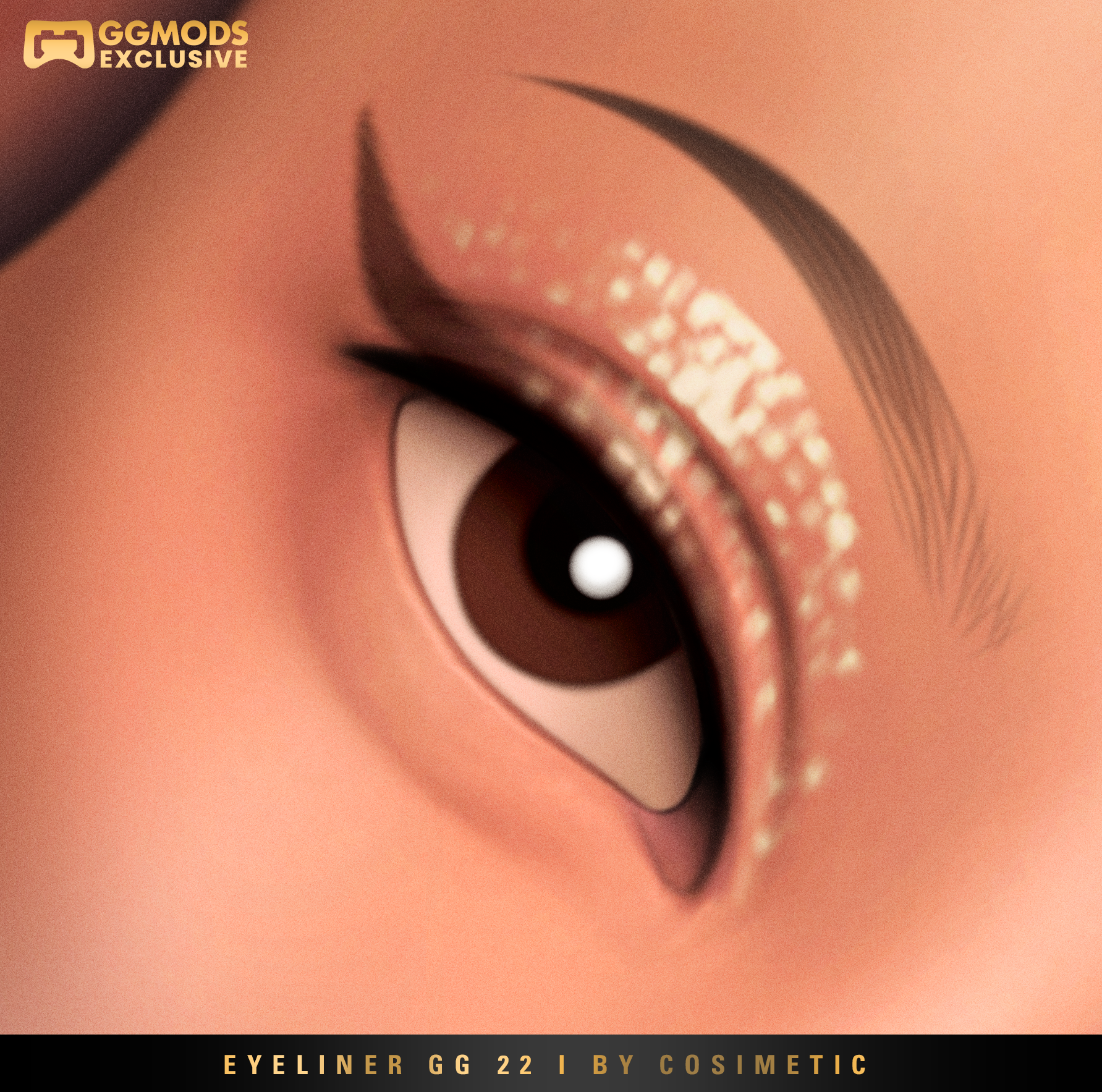 Petal Arc  Eyeliner GG 22 mod for The Sims 4 