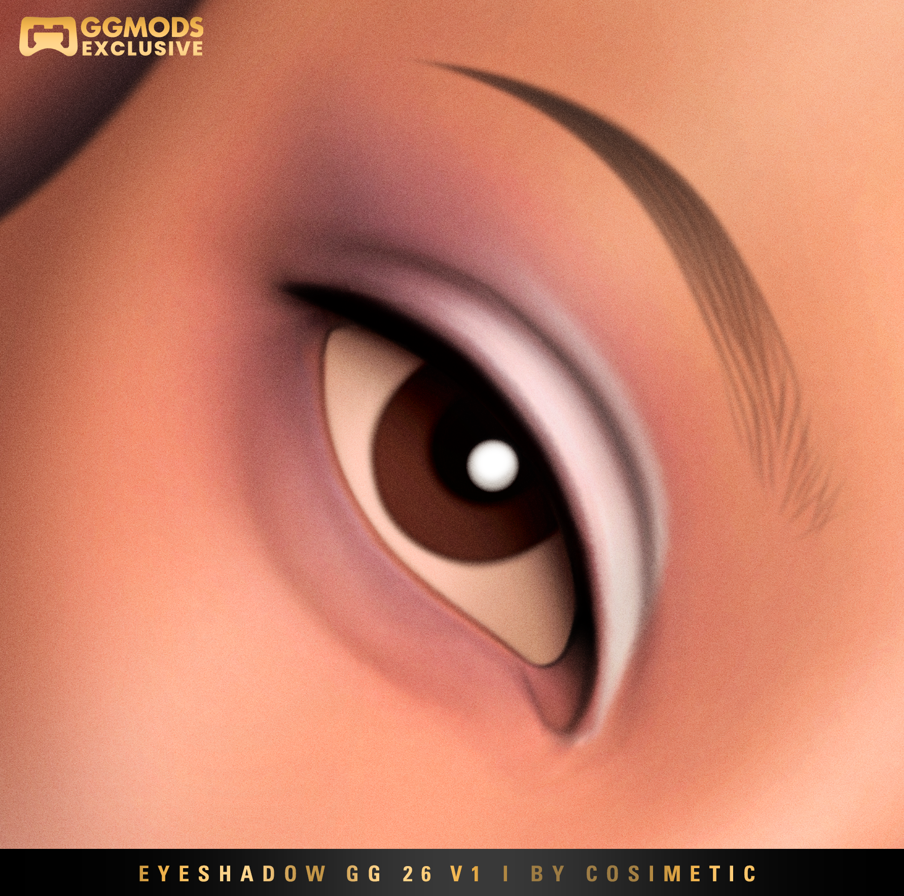 MM Whisper Blend Eyeshadow GG 26 V1 mod for The Sims 4 