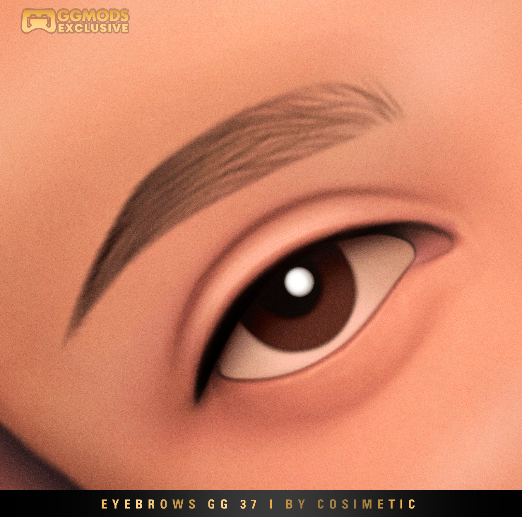 Feather Lift Brows GG 37 mod for The Sims 4 