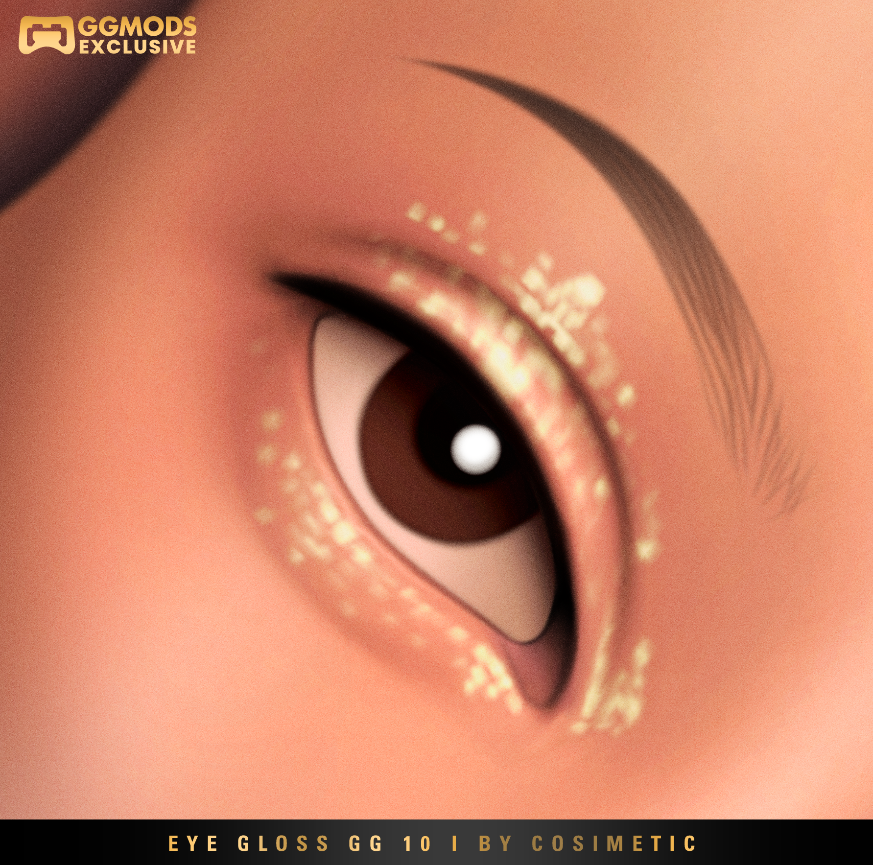 Lumi Drop Eye Gloss GG 10 mod for The Sims 4 