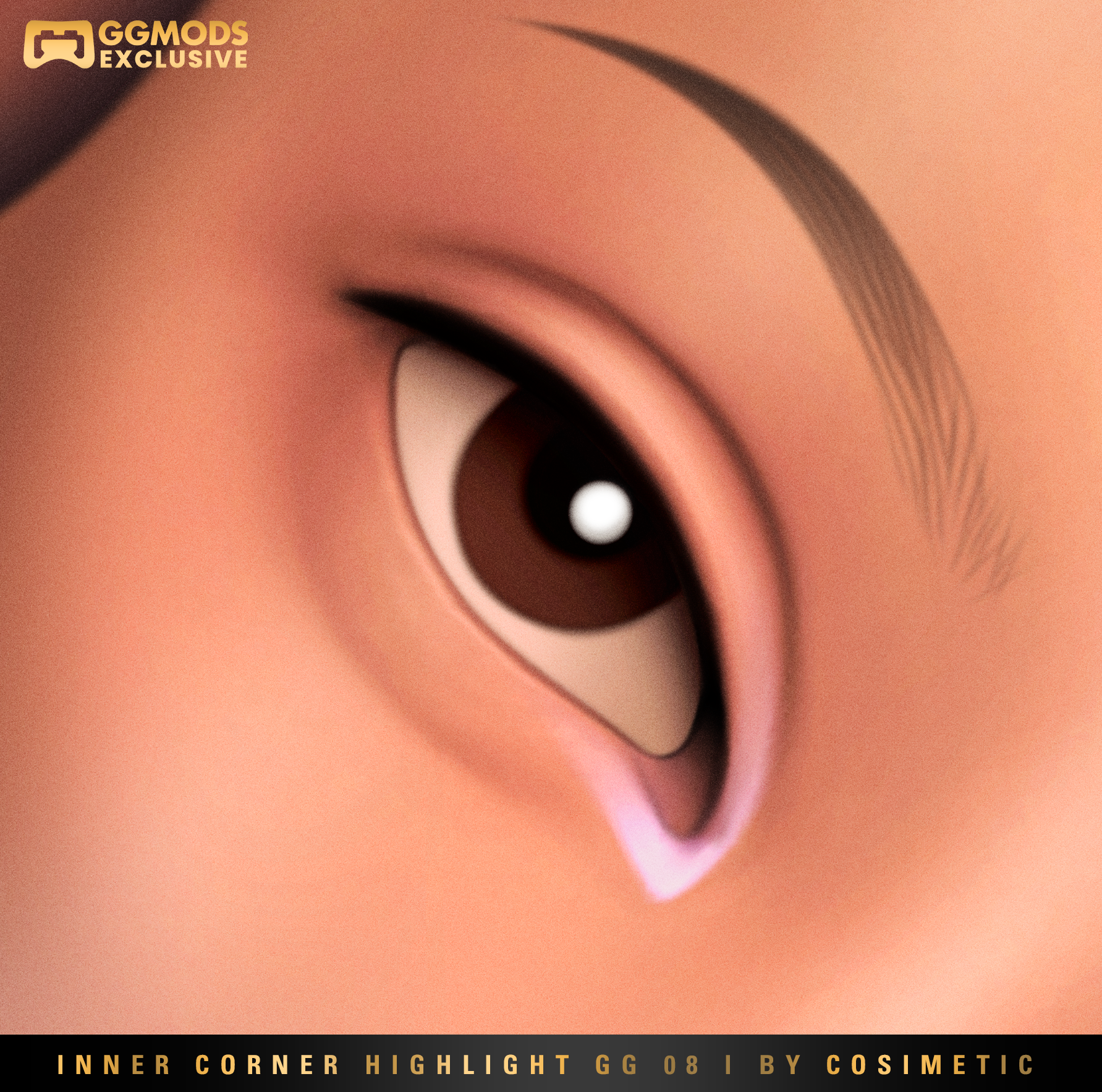 Inner Satin Light Highlight GG 08 mod for The Sims 4 