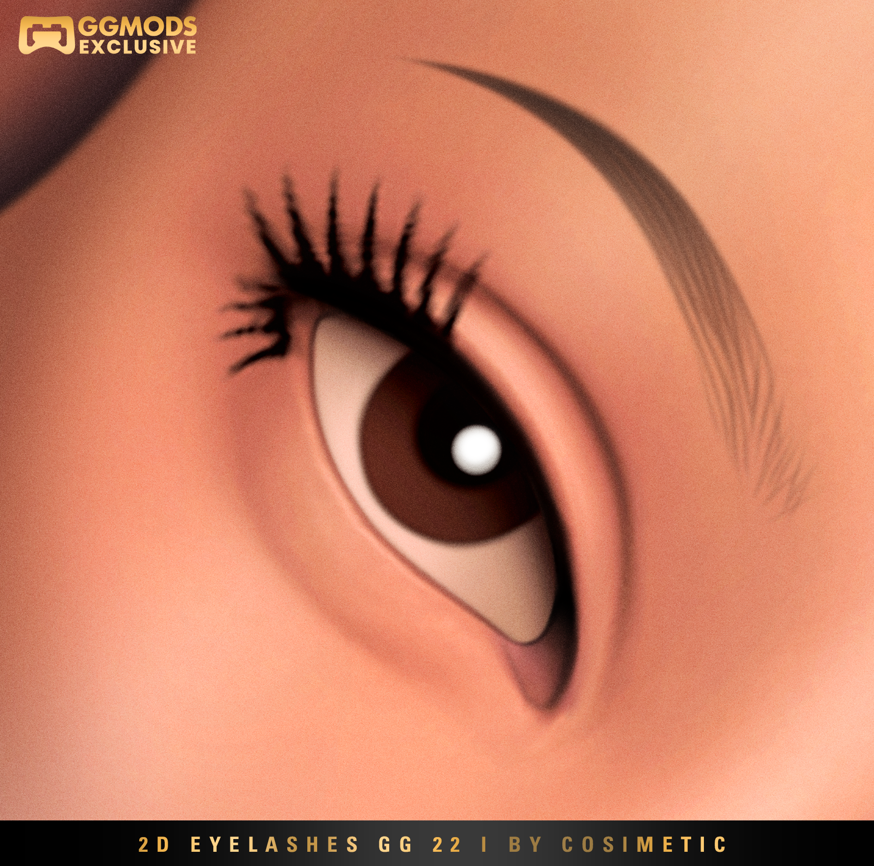 2D MM Pure Lift Lashes GG 22 mod for The Sims 4 