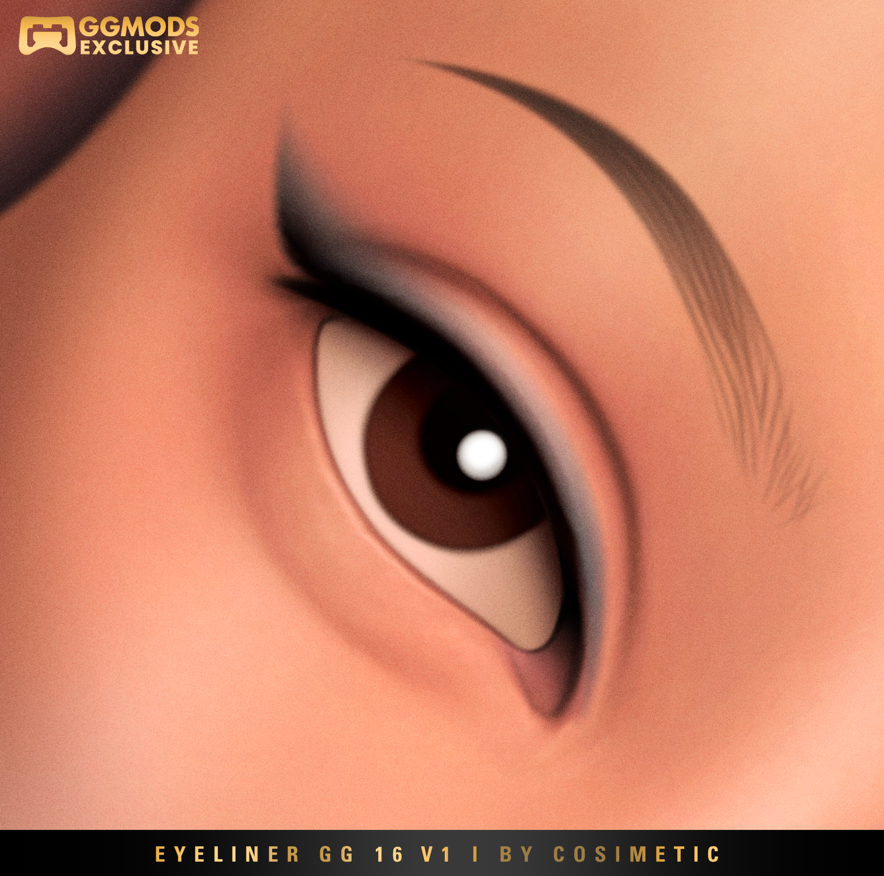 Sleek Precision Eyeliner GG 16 V1 mod for The Sims 4 
