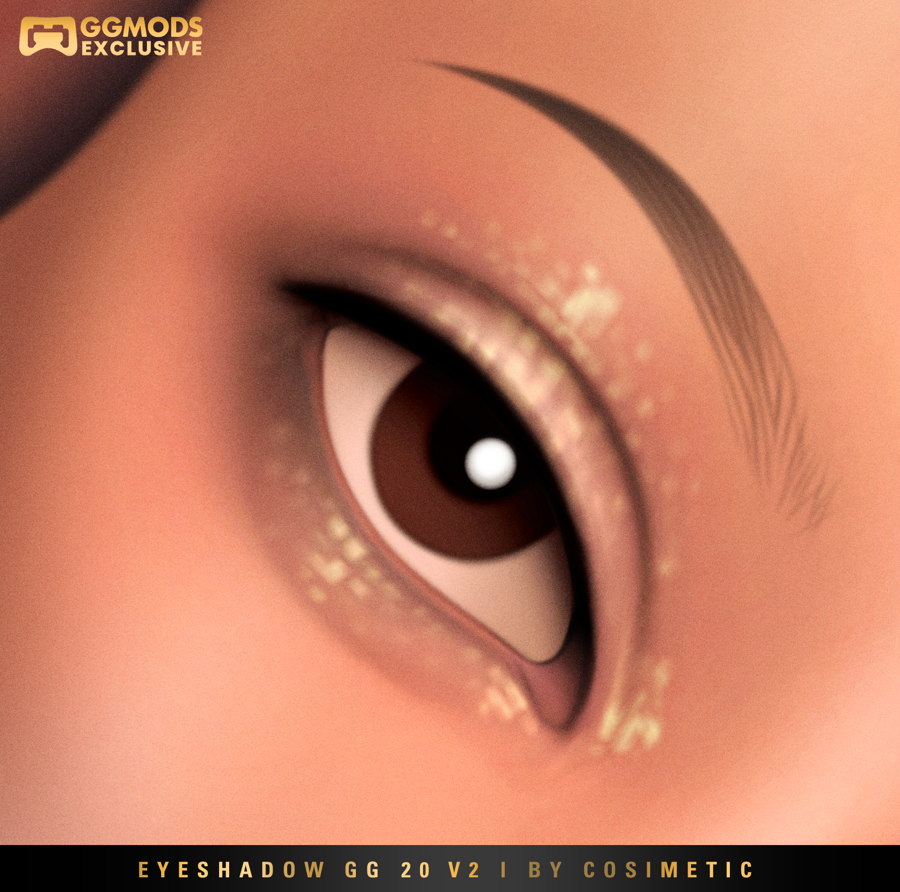 MM Satin Blur Eyeshadow GG 20 V2 mod for The Sims 4 