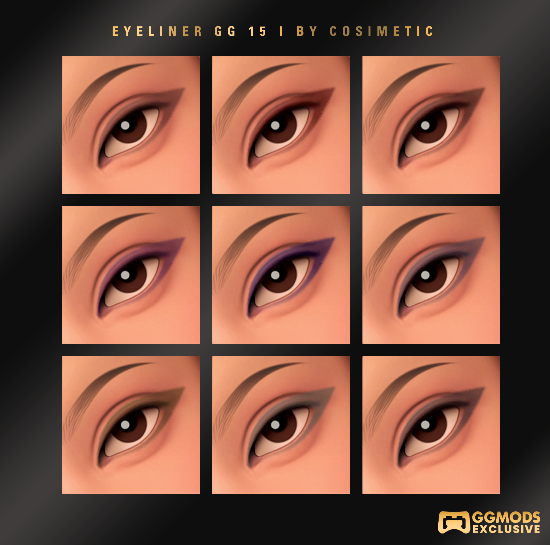 Sleek Precision Eyeliner GG 15 mod for The Sims 4 