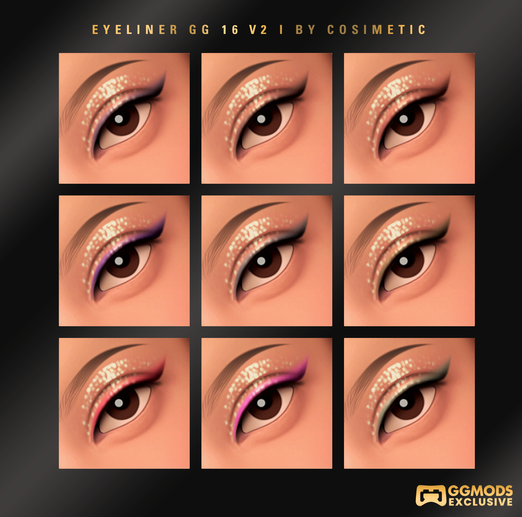 2D MM Soft Curl Touch Lashes GG 23 mod for The Sims 4 