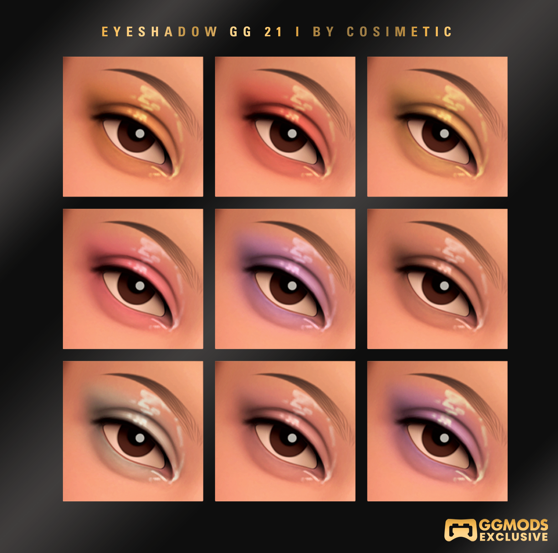 MM Liquid Shine Eyeshadow GG 21 mod for The Sims 4 