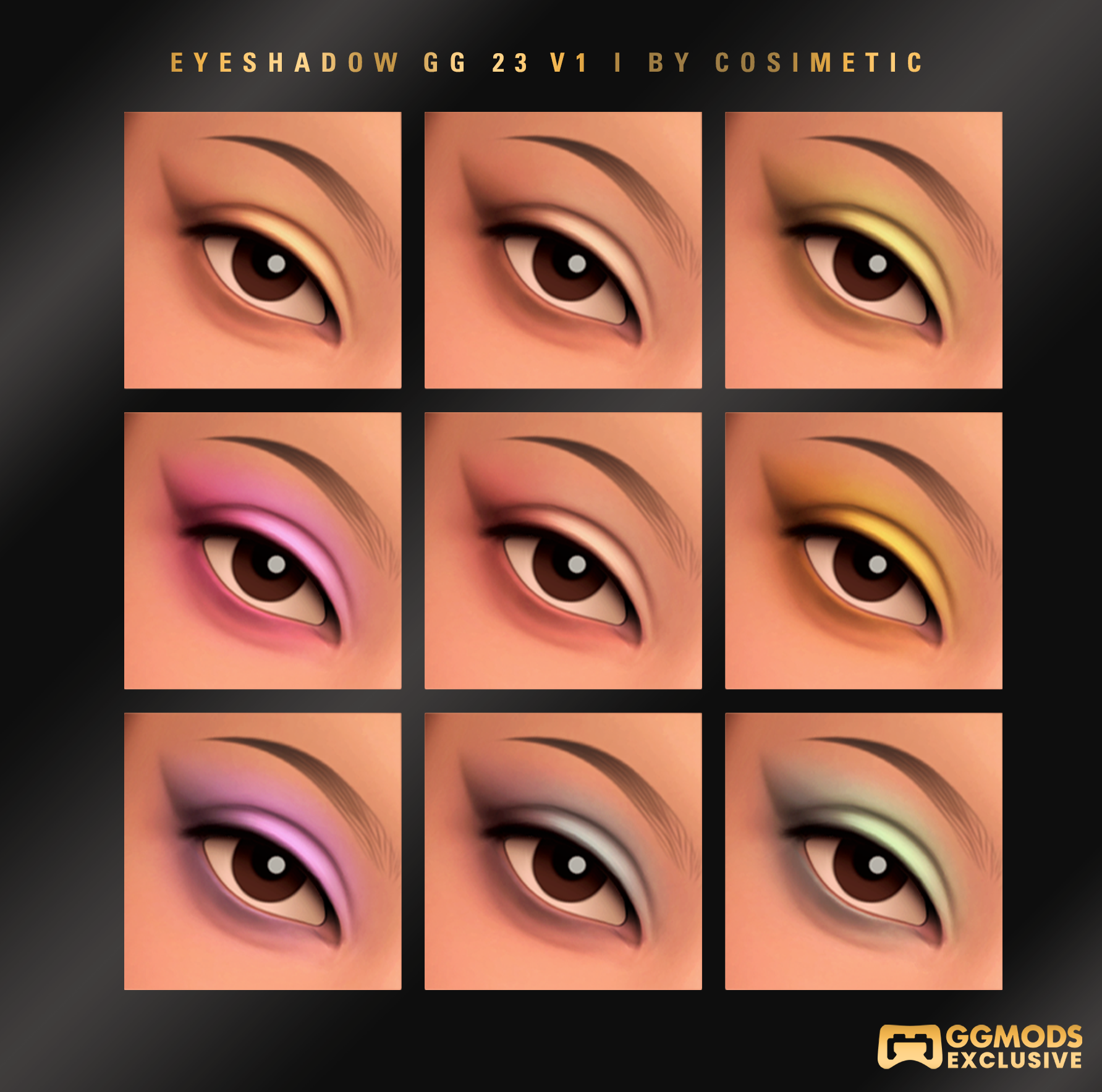 MM Soft Tint Blend Eyeshadow GG 23 V1 mod for The Sims 4 