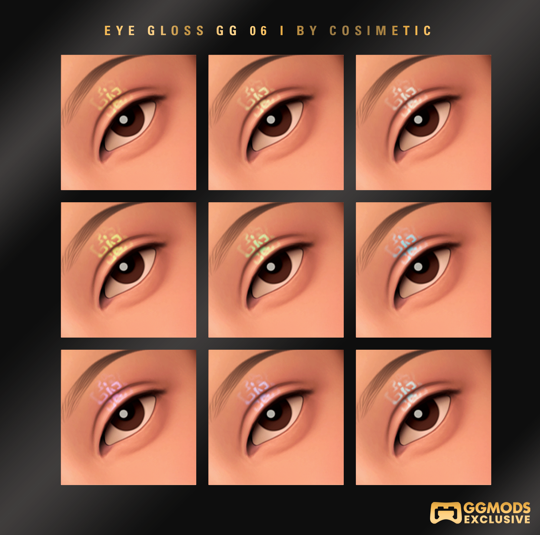 Gloss Ribbon Eye Gloss GG 06 mod for The Sims 4 