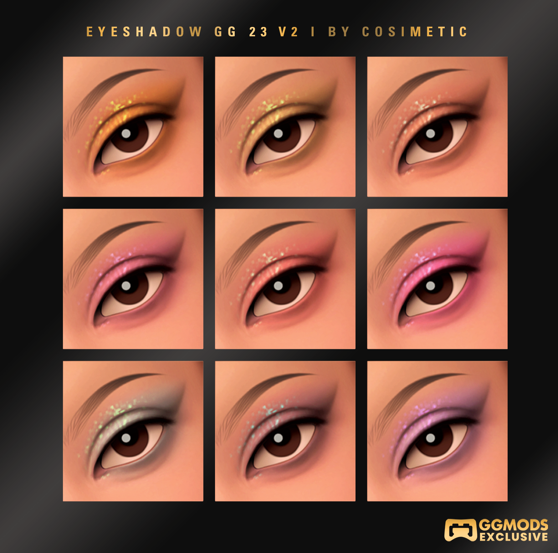 MM Soft Tint Blend Eyeshadow GG 23 V2 mod for The Sims 4 