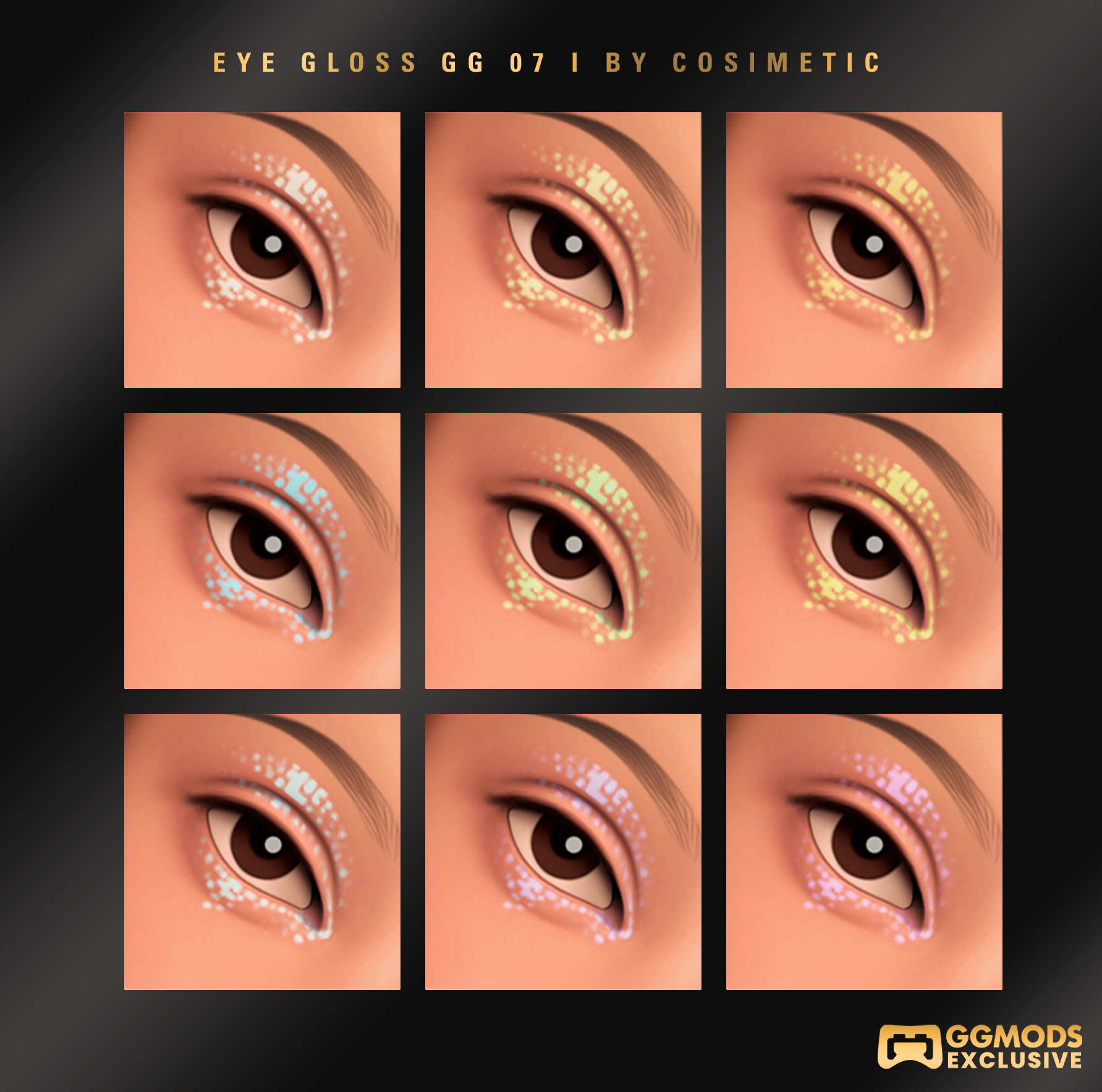 Prism Trace Eye Gloss GG 07 mod for The Sims 4 