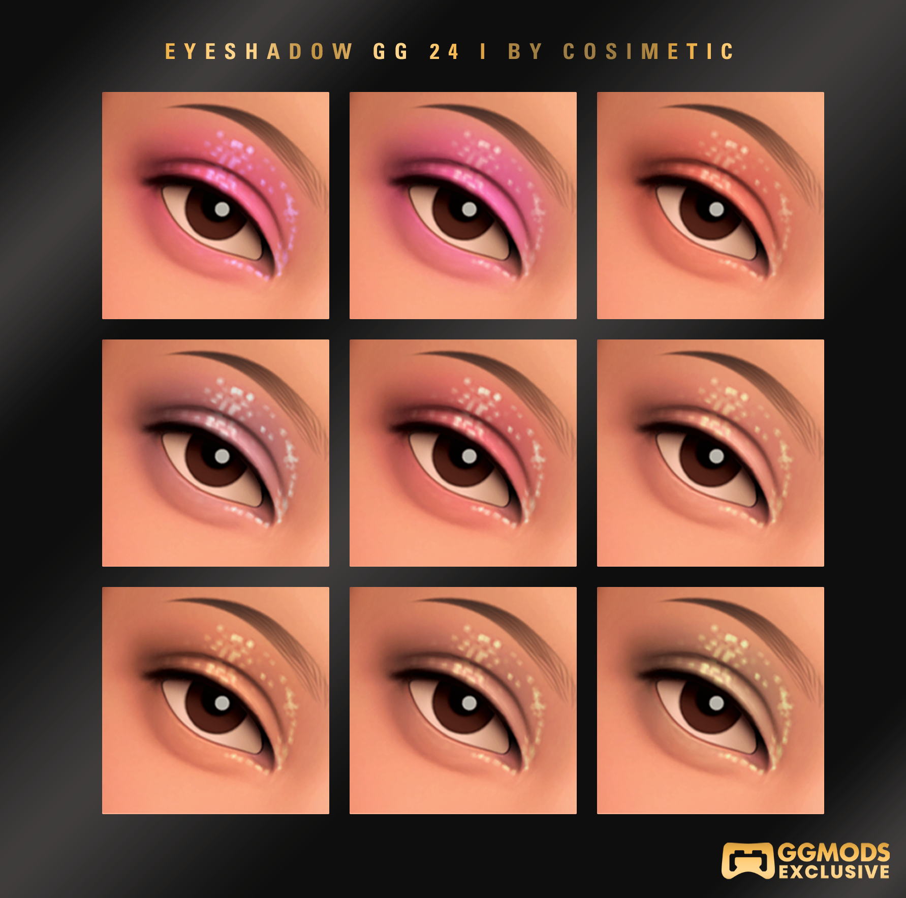 MM Liquid Pop Eyeshadow GG 24 mod for The Sims 4 