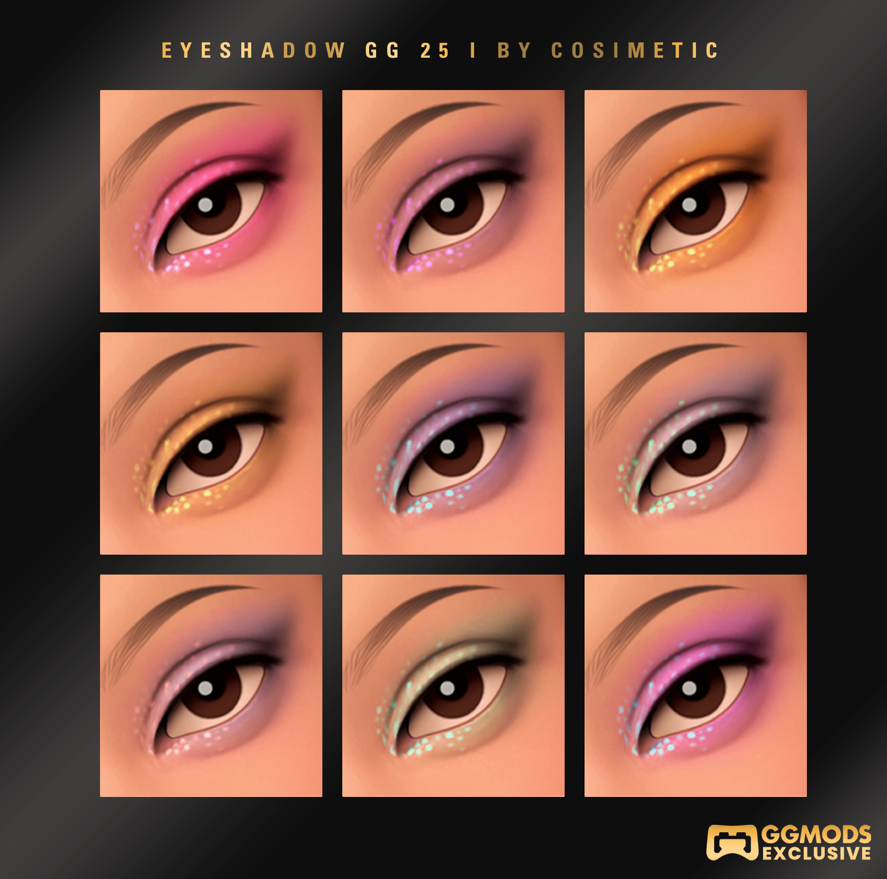MM Gloss Bloom Eyeshadow GG 25 mod for The Sims 4 