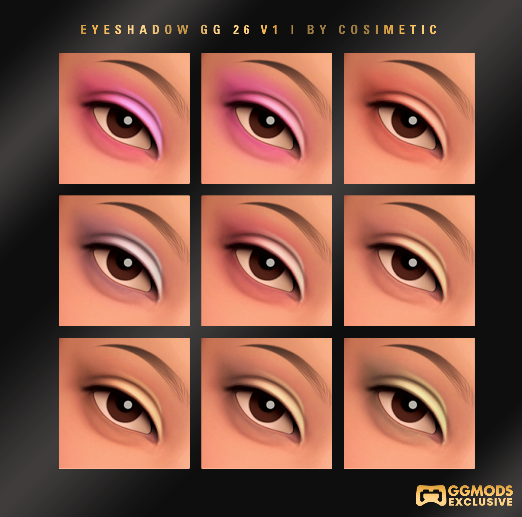 MM Whisper Blend Eyeshadow GG 26 V1 mod for The Sims 4 