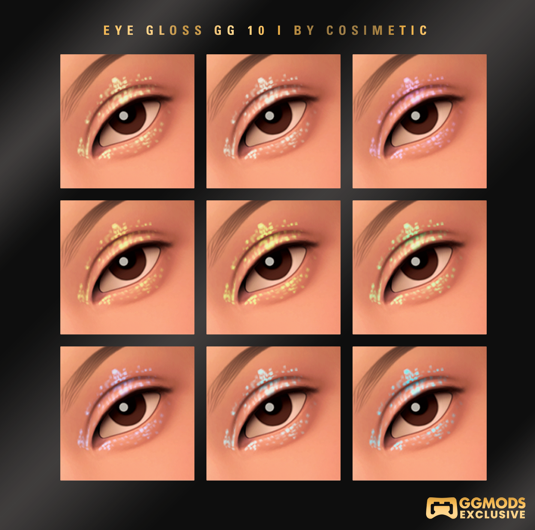 Lumi Drop Eye Gloss GG 10 mod for The Sims 4 