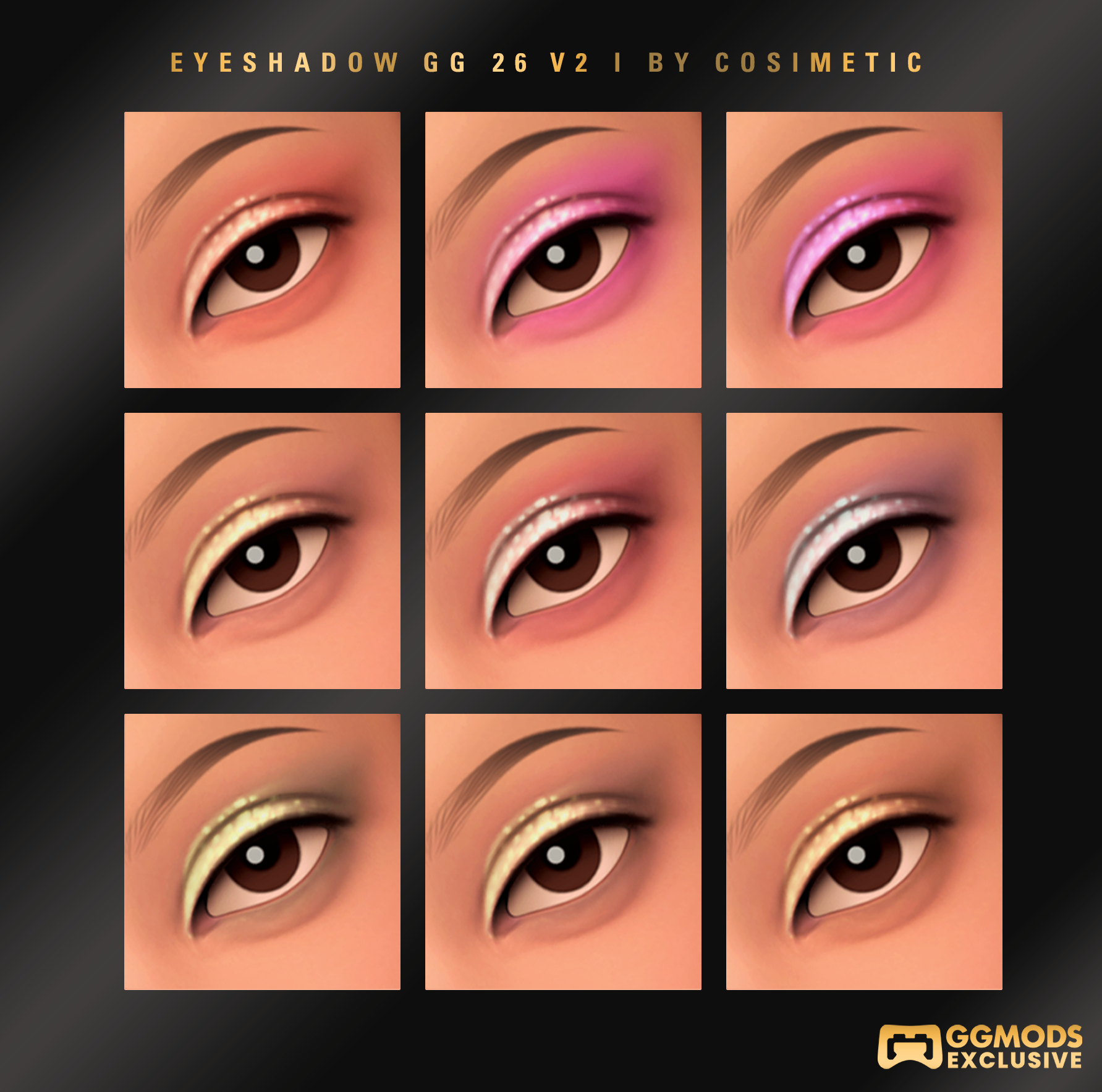 MM Whisper Blend Eyeshadow GG 26 V2 mod for The Sims 4 