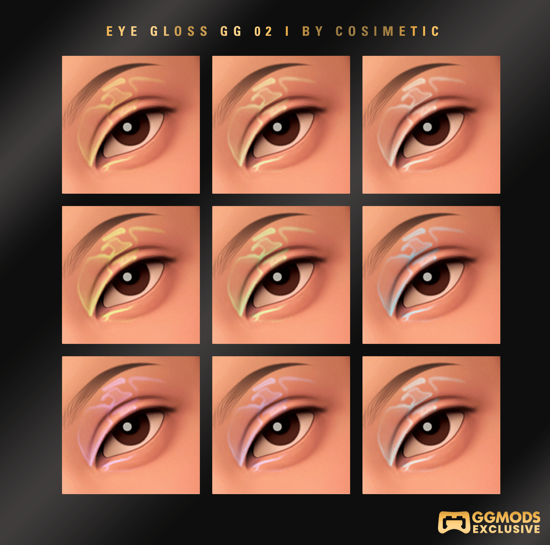 Gloss Veil Eye Gloss GG 02 mod for The Sims 4 