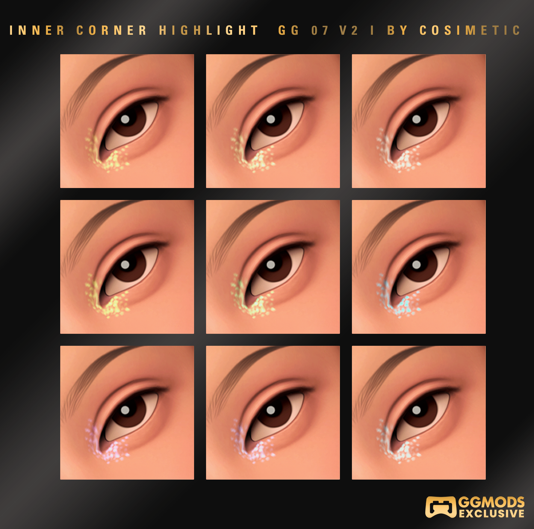 Inner Spark Cluster Highlight GG 07 V2 mod for The Sims 4 