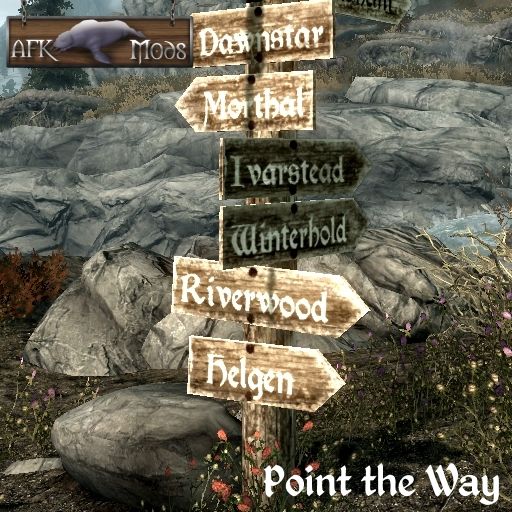 Point The Way mod for The Elder Scrolls V: Skyrim Special Edition
