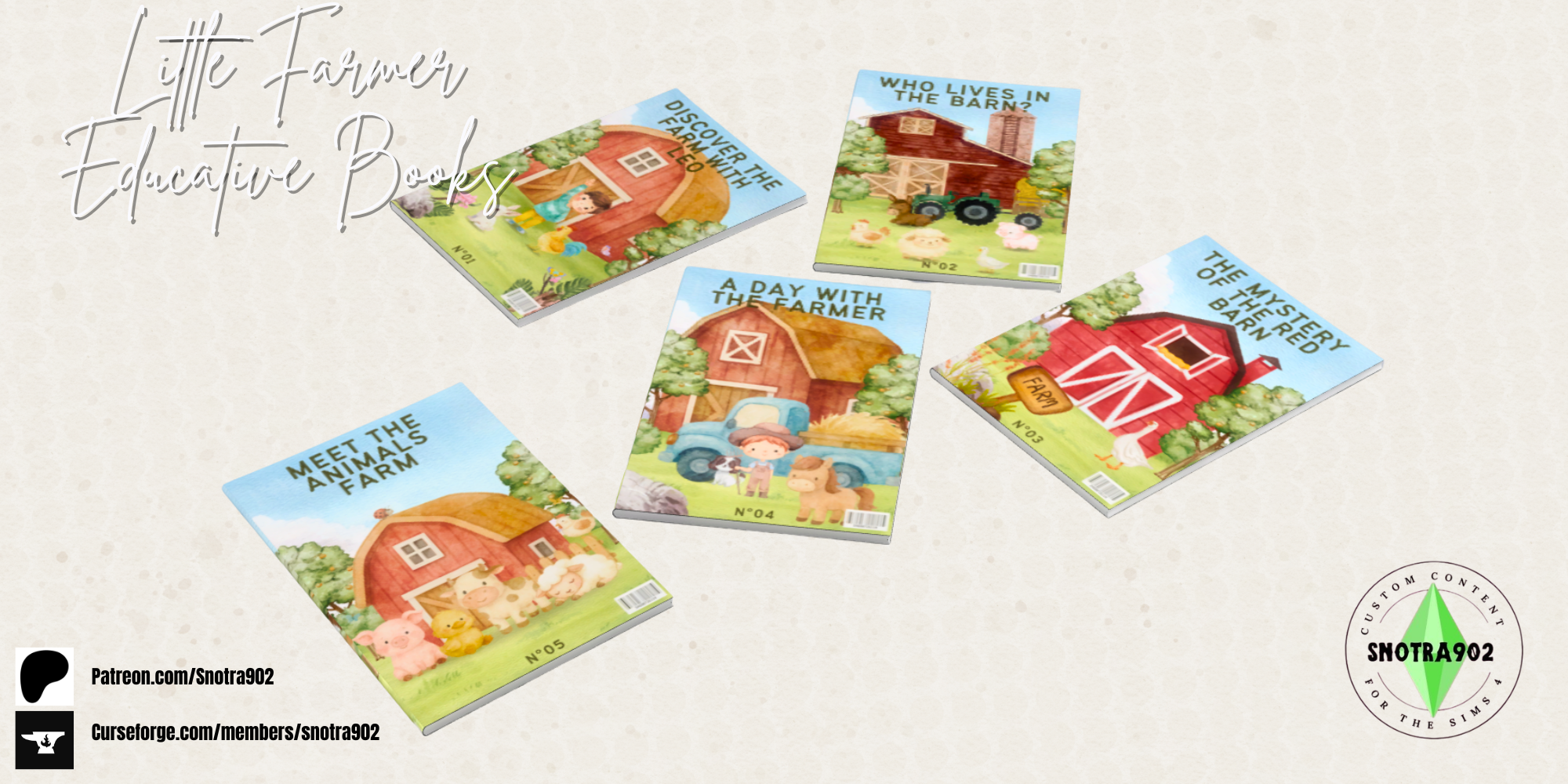 Little Farmer - Educative Books ( Decor ) mod for The Sims 4 