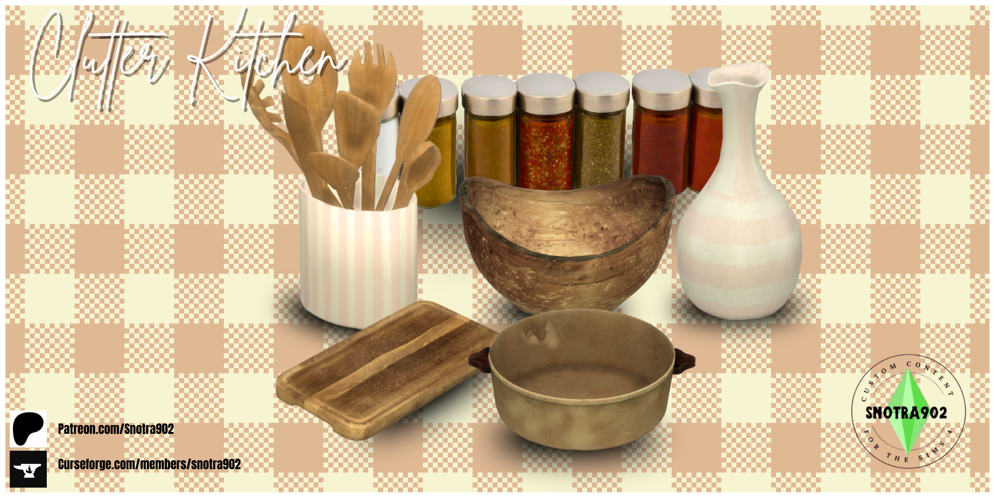 Kitchen Clutter mod for The Sims 4 