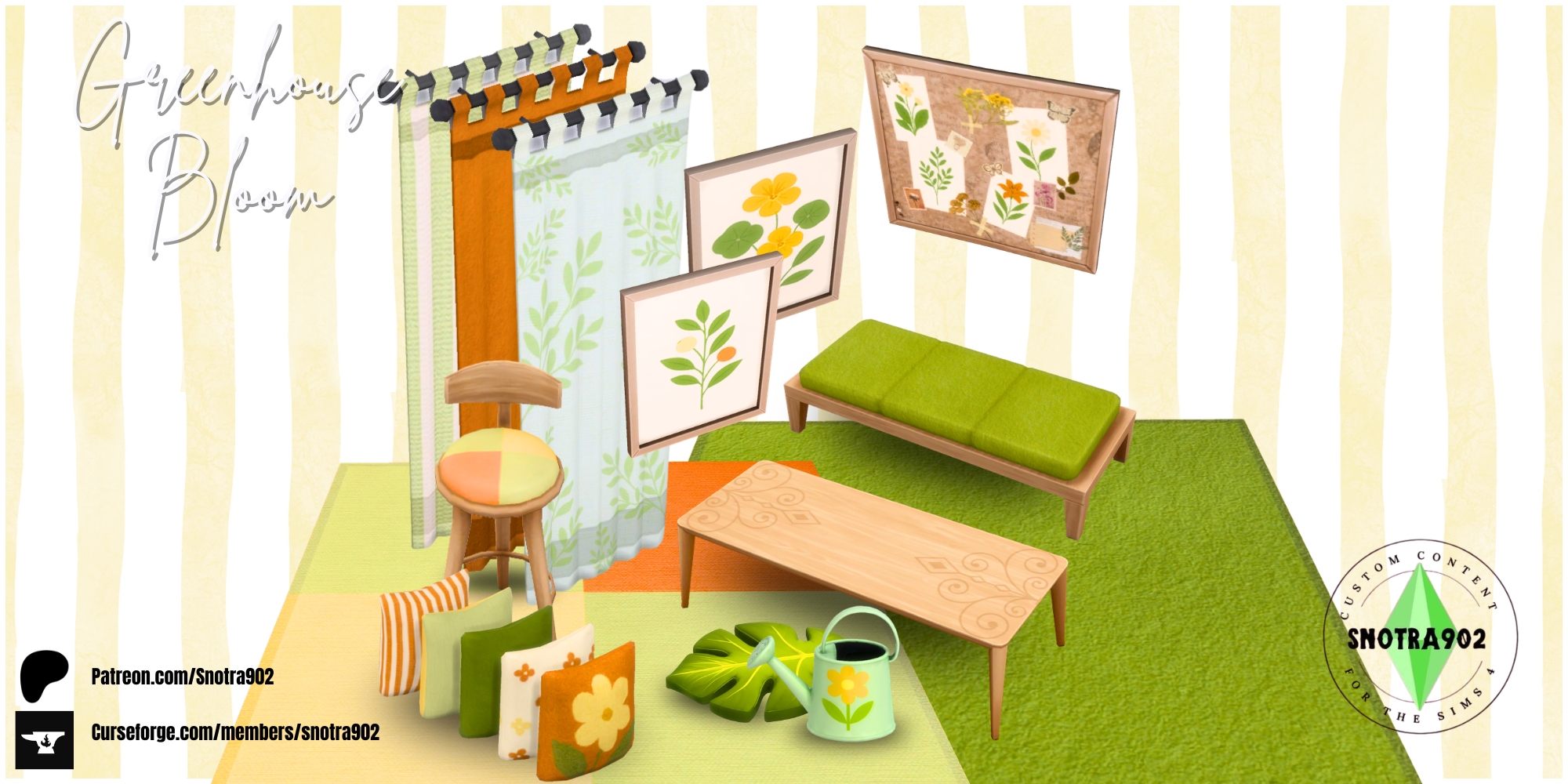 Greenhouse Bloom mod for The Sims 4 