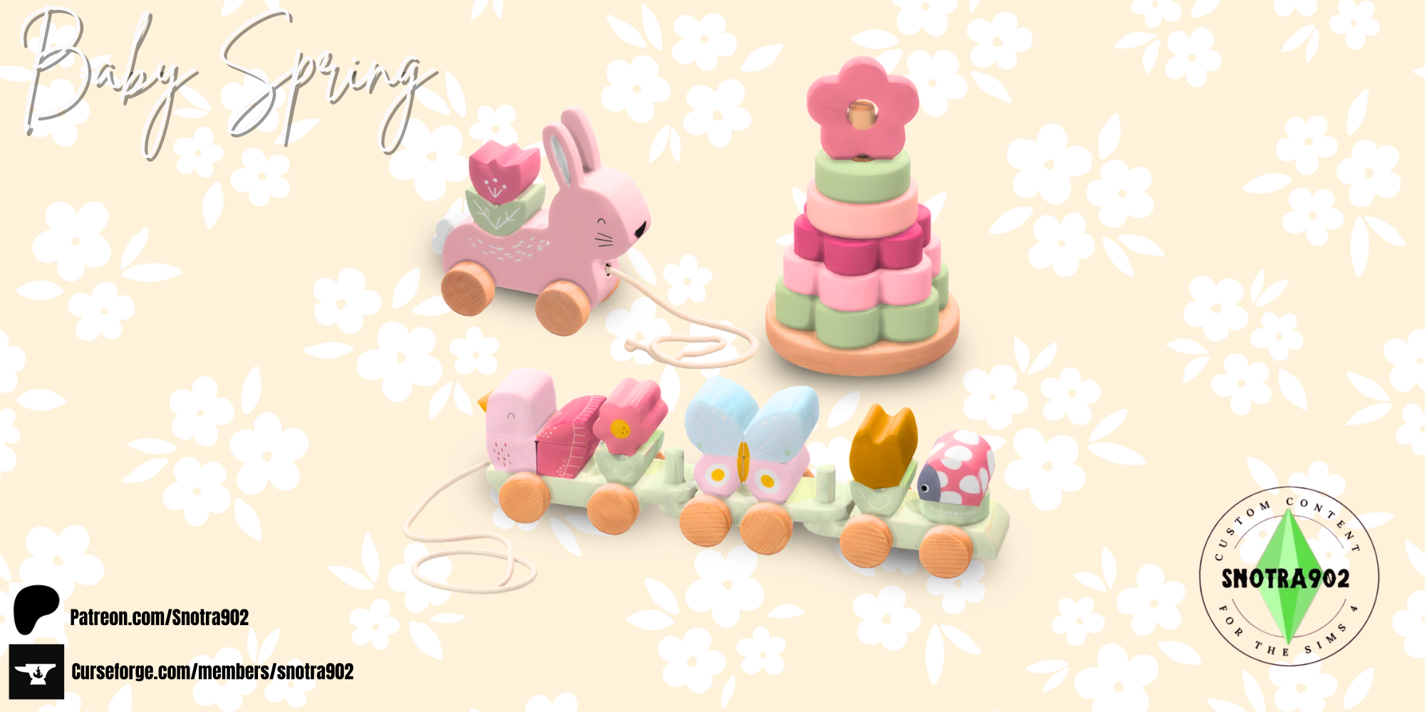 Baby Spring mod for The Sims 4 
