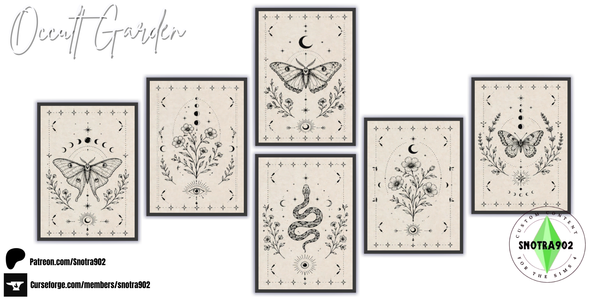 Occult Garden  mod for The Sims 4 