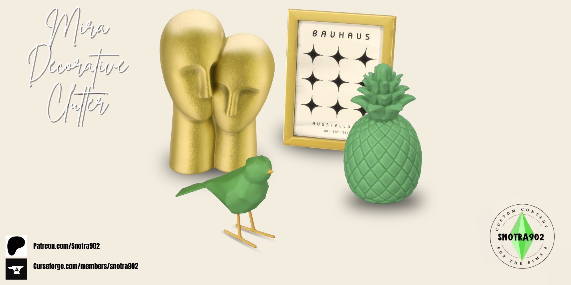 Mira Decorative Clutter mod for The Sims 4 