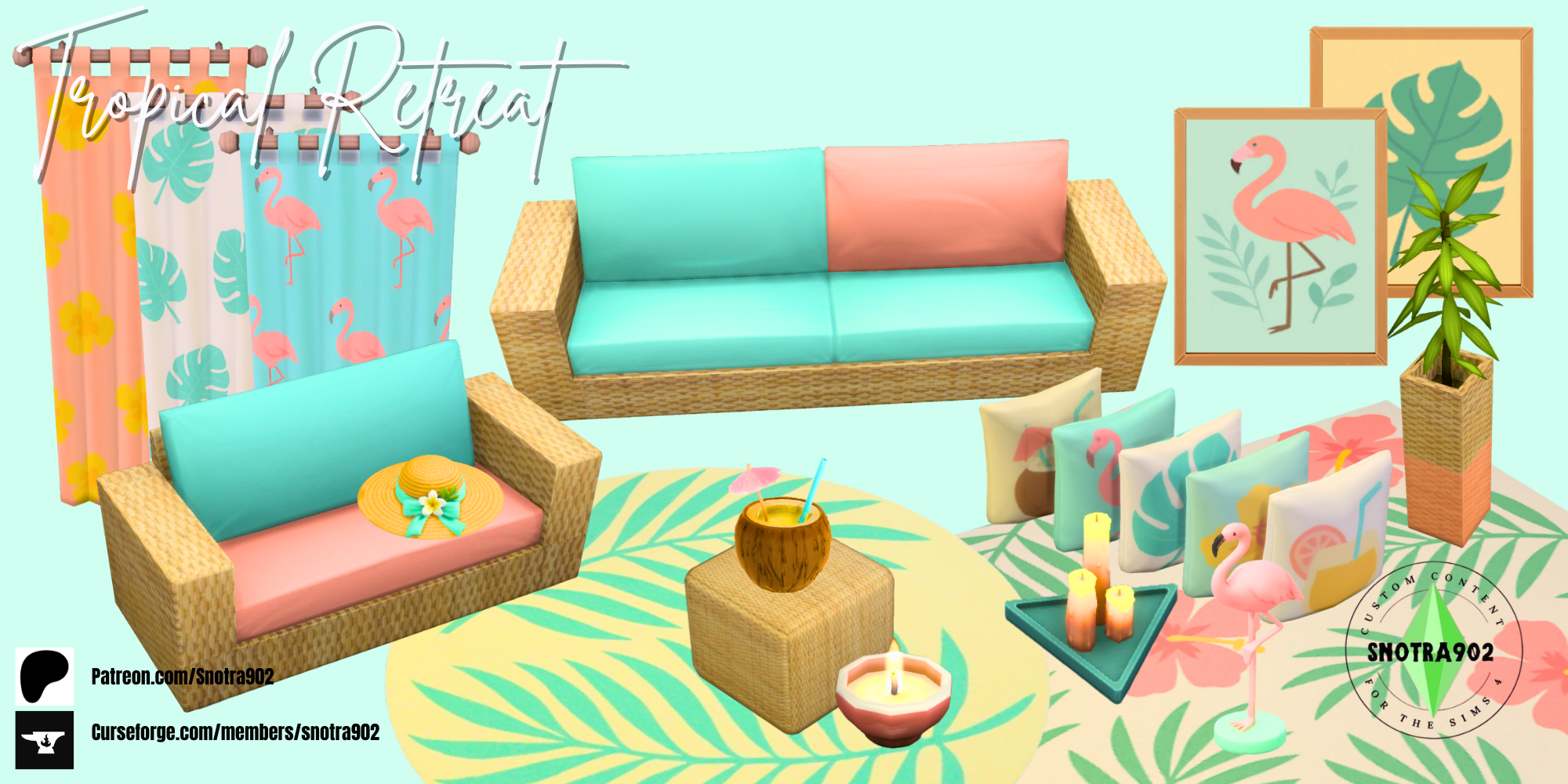 Tropical Retreat mod for The Sims 4 