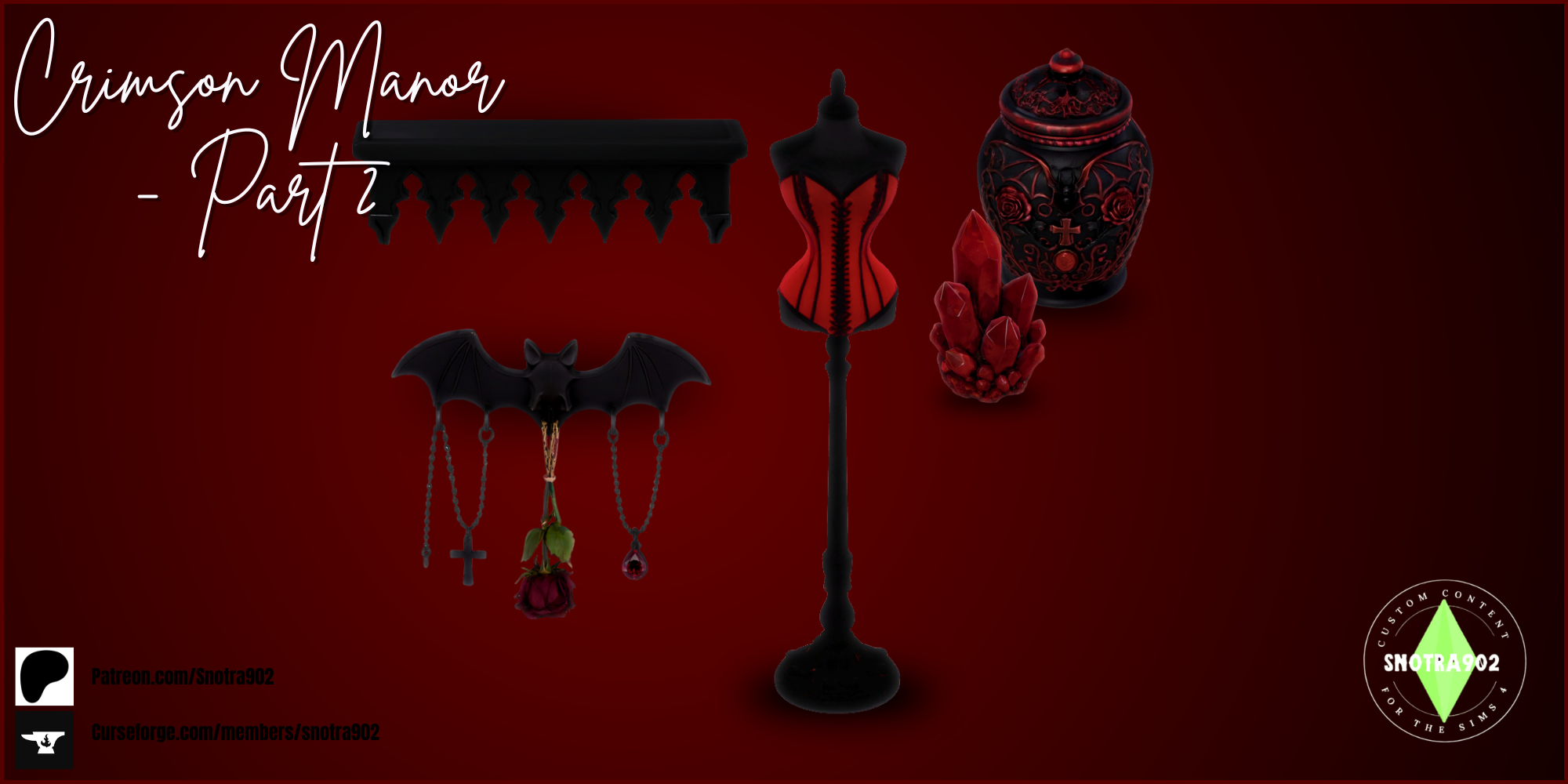 Crimson Manor 2 mod for The Sims 4 