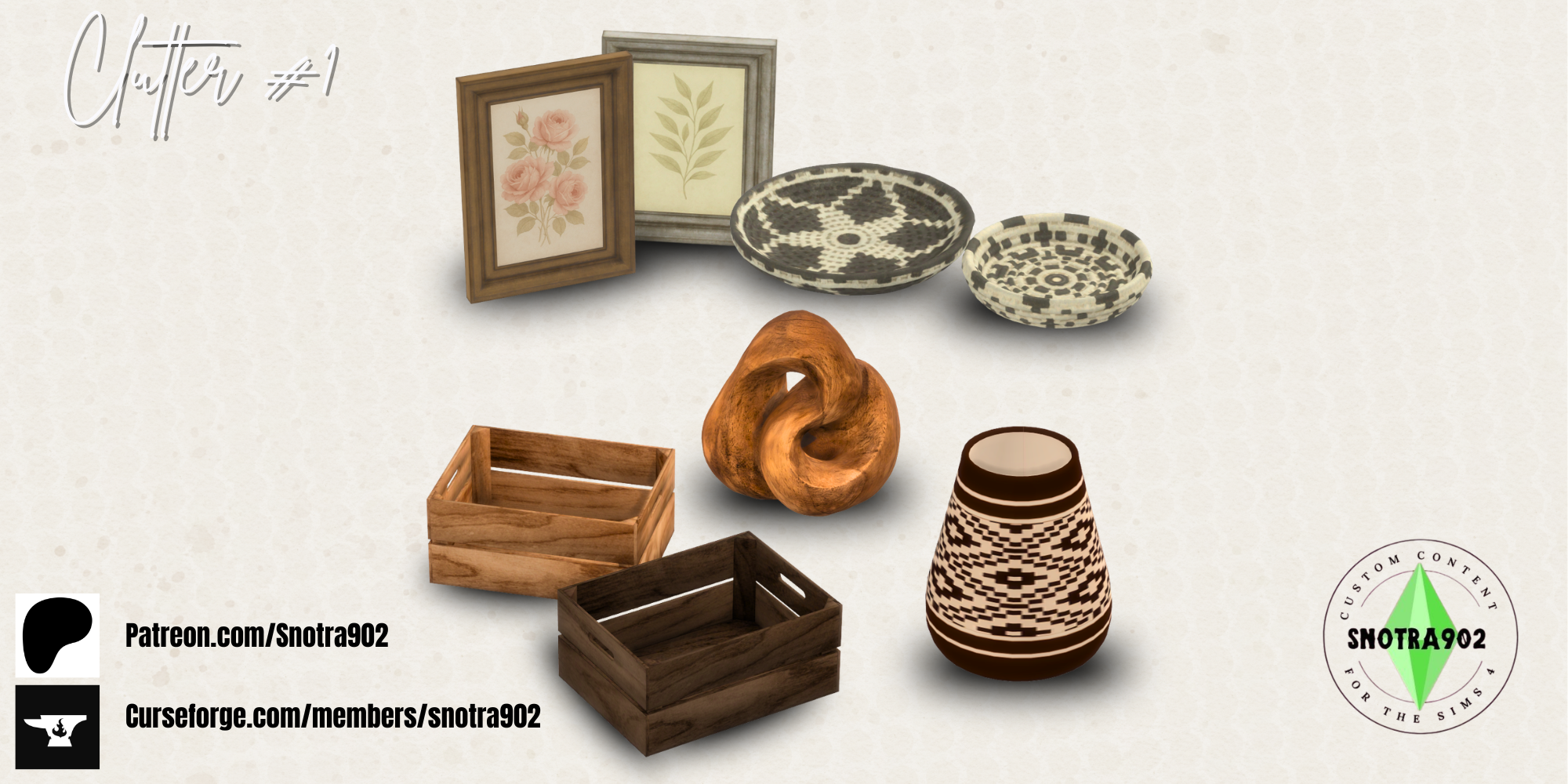 Clutter 1 mod for The Sims 4 
